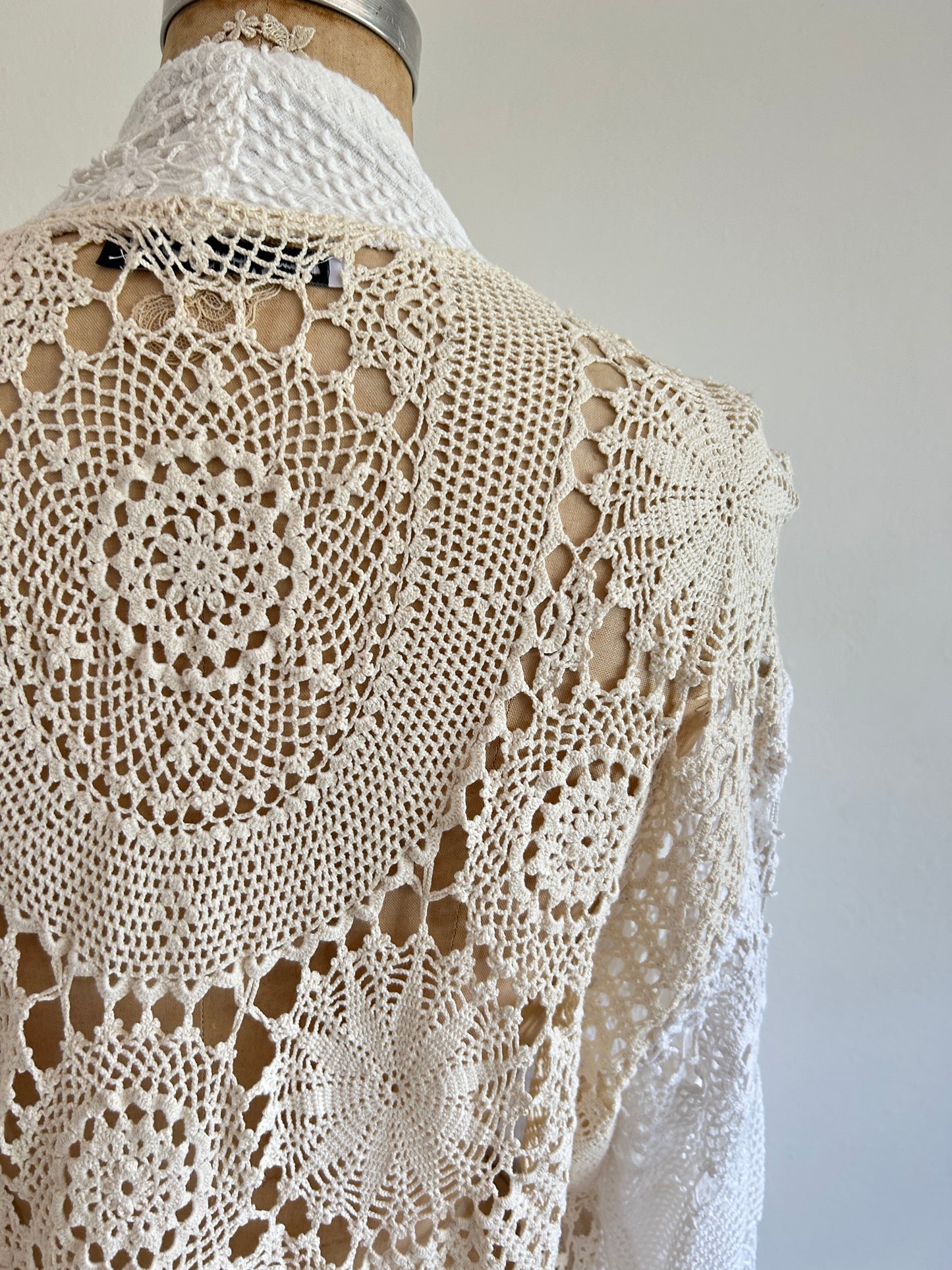 Vivianne Jacket with Vintage Chenille & Crochet Size M/L #VIVCH16