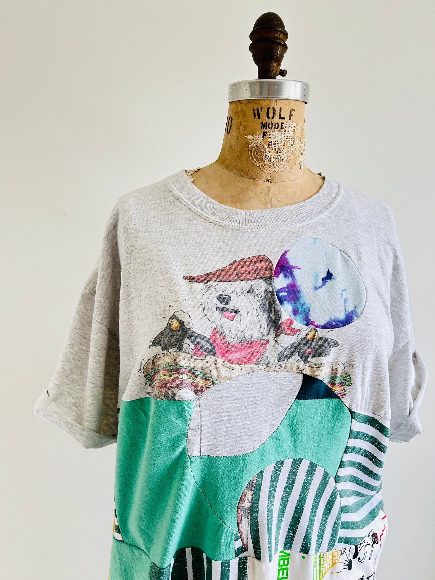Vintage & Upcycled Tshirt Dress Size XL/2X #TDRESS4