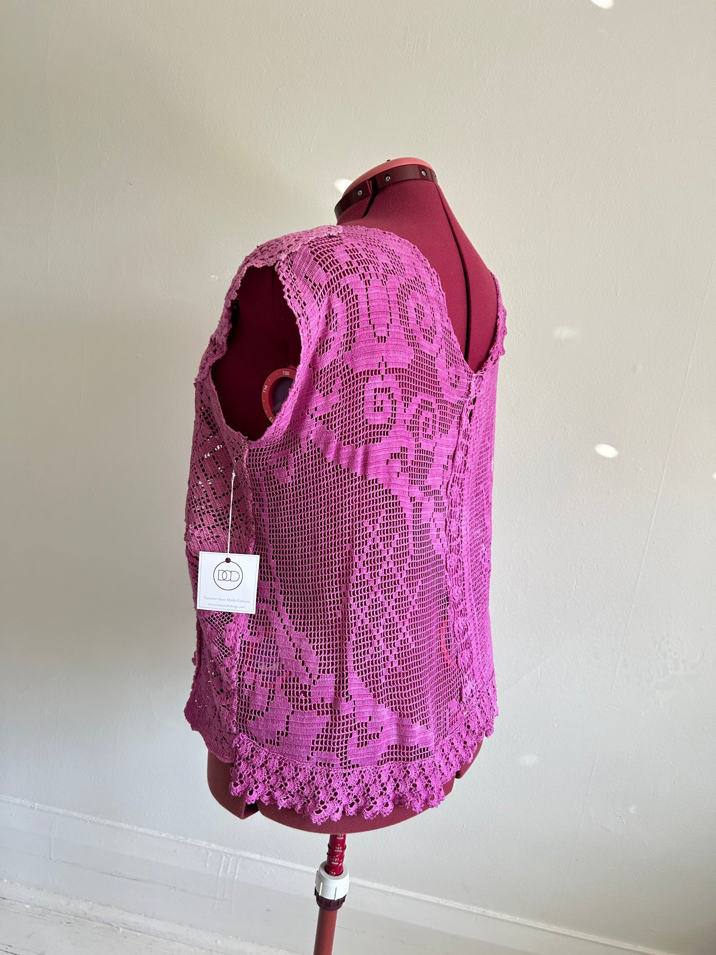 Mia Vintage Cotton Lace Dyed Cami Size XL/2X #MIA3