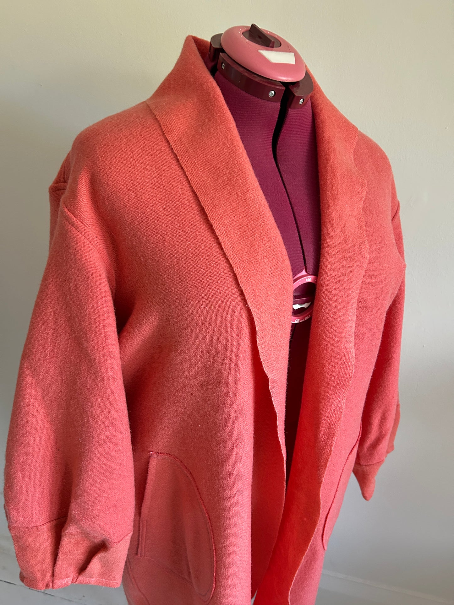 Vivianne Duster with Upcycled Vintage Wool Blanket Size 2X/3X #VIVW17