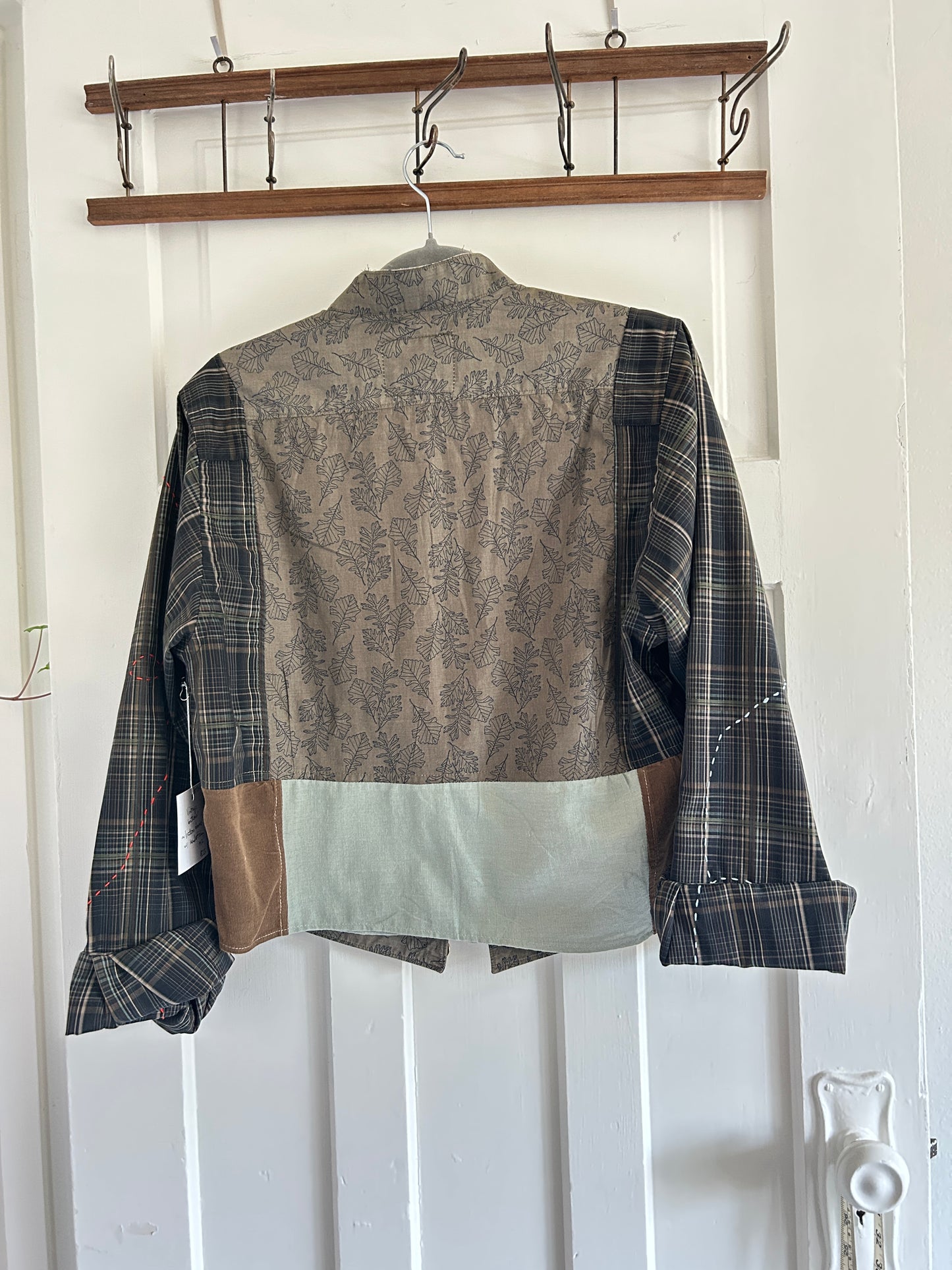 Reworked “Tuxedo Workwear” Buttondown Shirt with Handstitching M/L #TBML2
