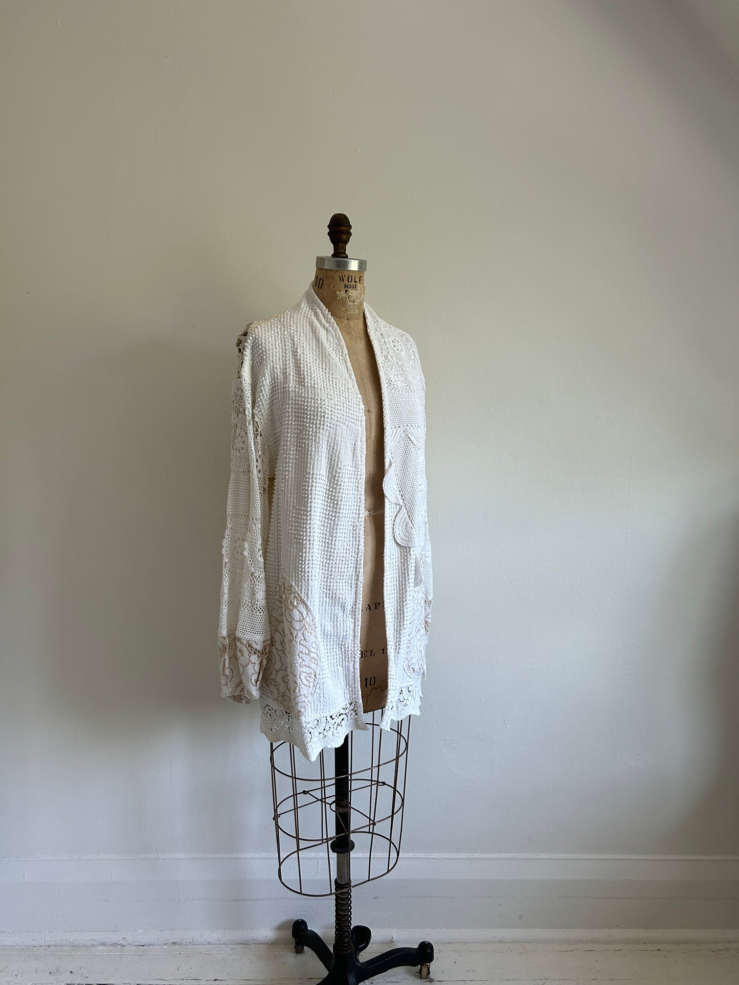 Vivianne Jacket with Vintage Chenille & Crochet Size M/L #VIVCH16