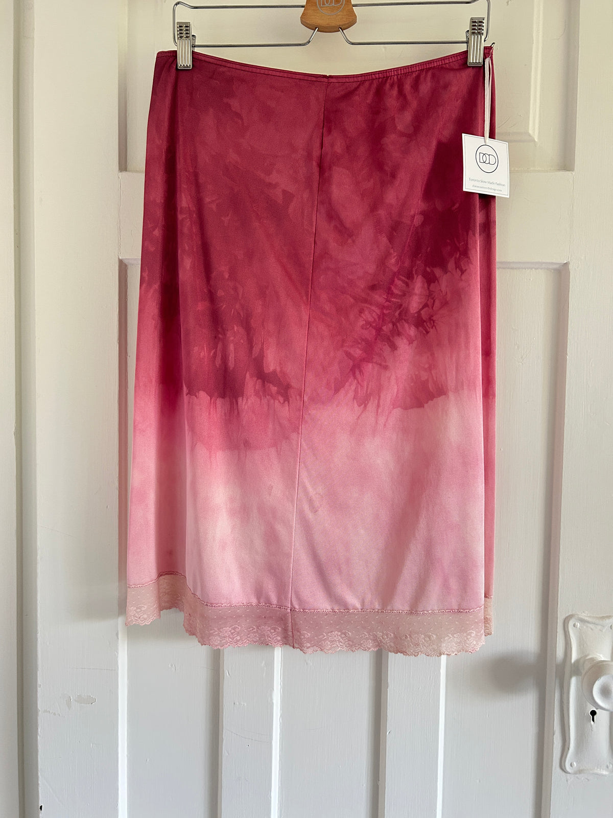 Hand Dyed Vintage Slip Skirt Size M/L #VIN19