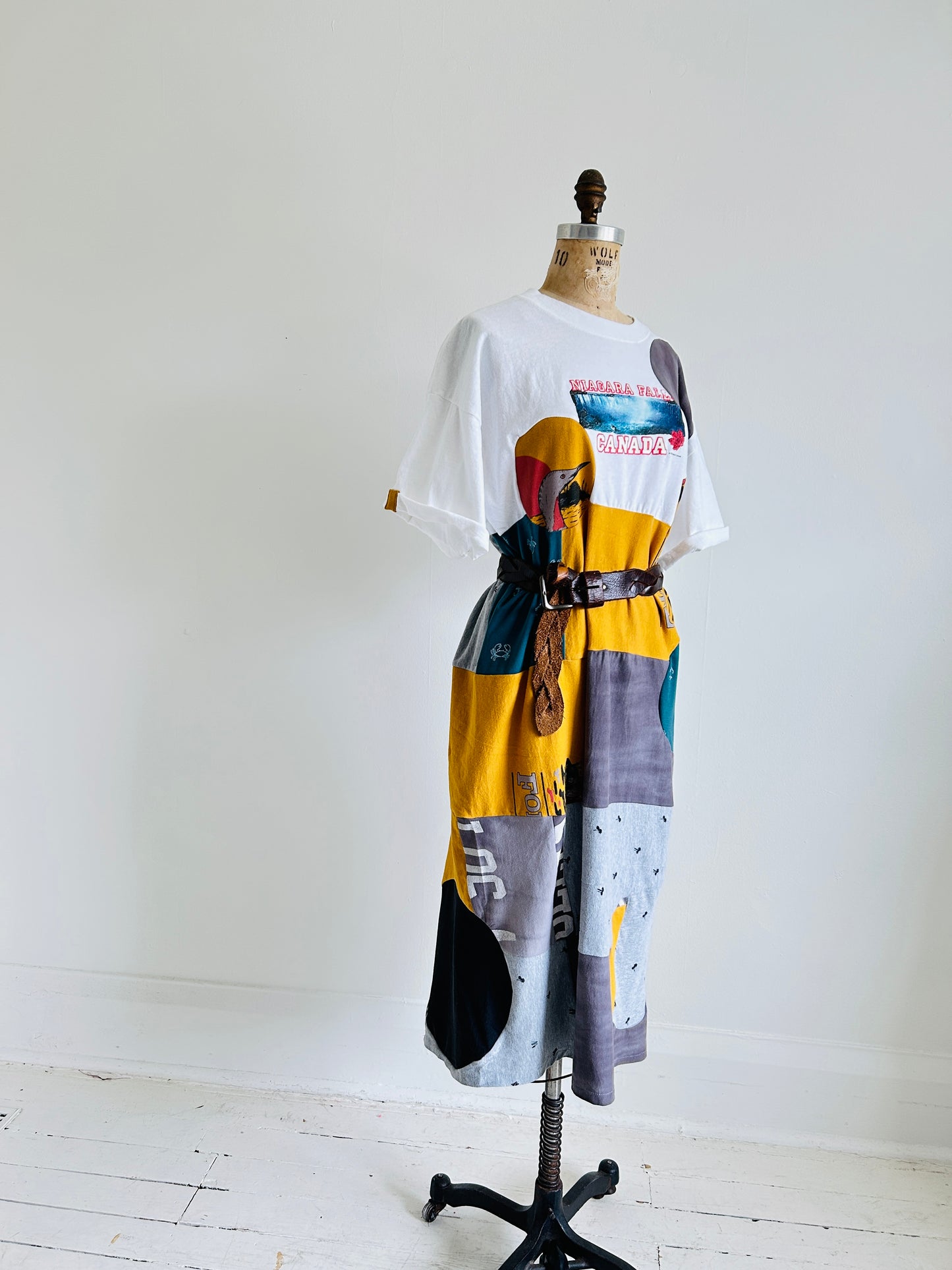 Vintage & Upcycled Tshirt Dress Size XL/2X #TDRESS1