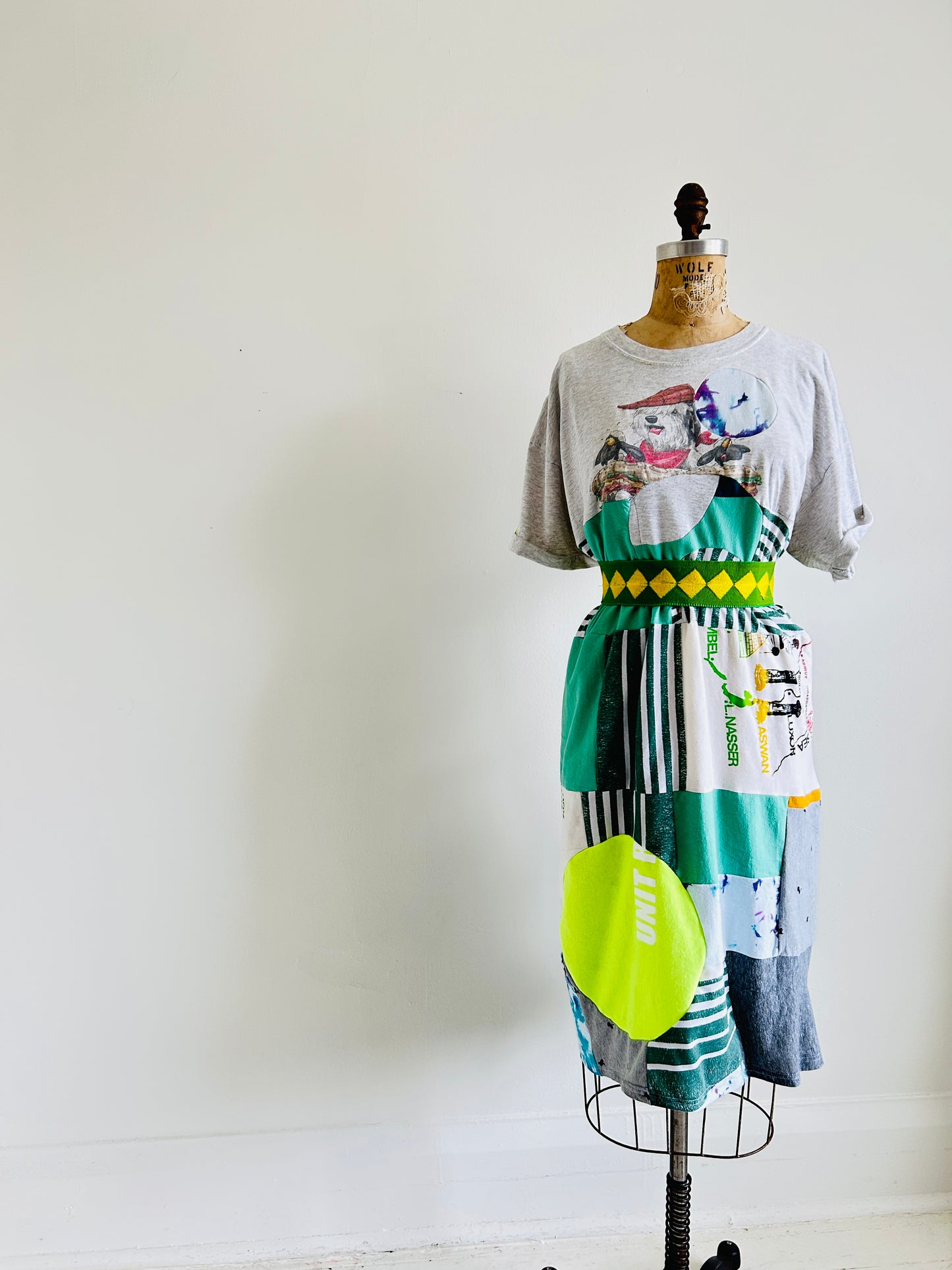 Vintage & Upcycled Tshirt Dress Size XL/2X #TDRESS4