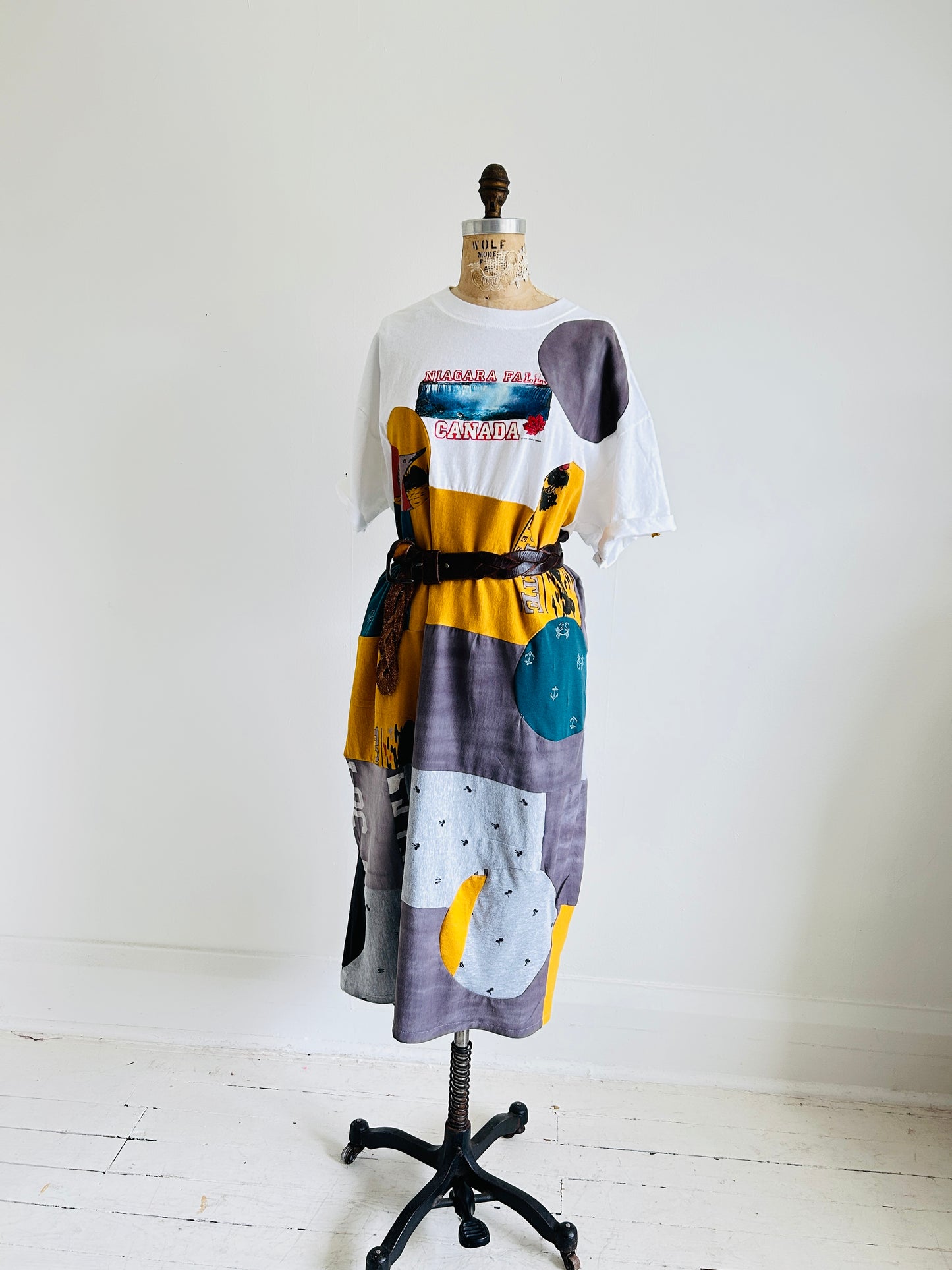 Vintage & Upcycled Tshirt Dress Size XL/2X #TDRESS1