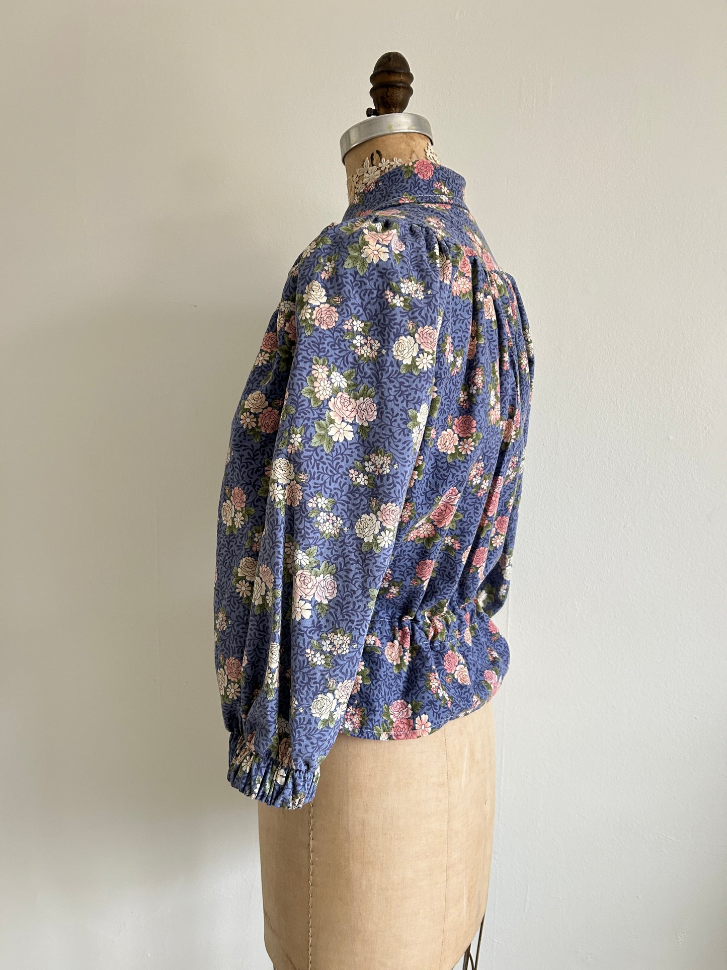 Jorgen Blouse - One of a Kind Upcycled Cotton Buttondown Size XS #JOR1