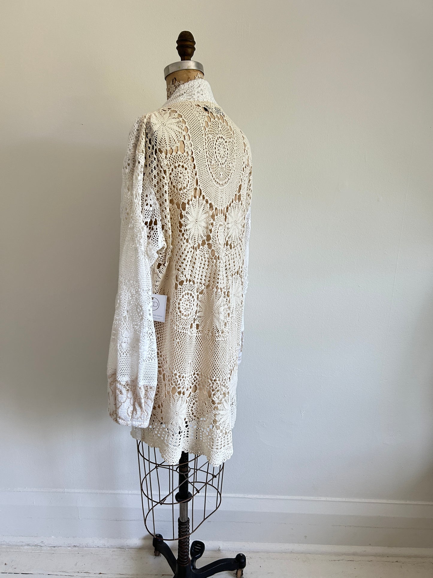 Vivianne Jacket with Vintage Chenille & Crochet Size M/L #VIVCH16