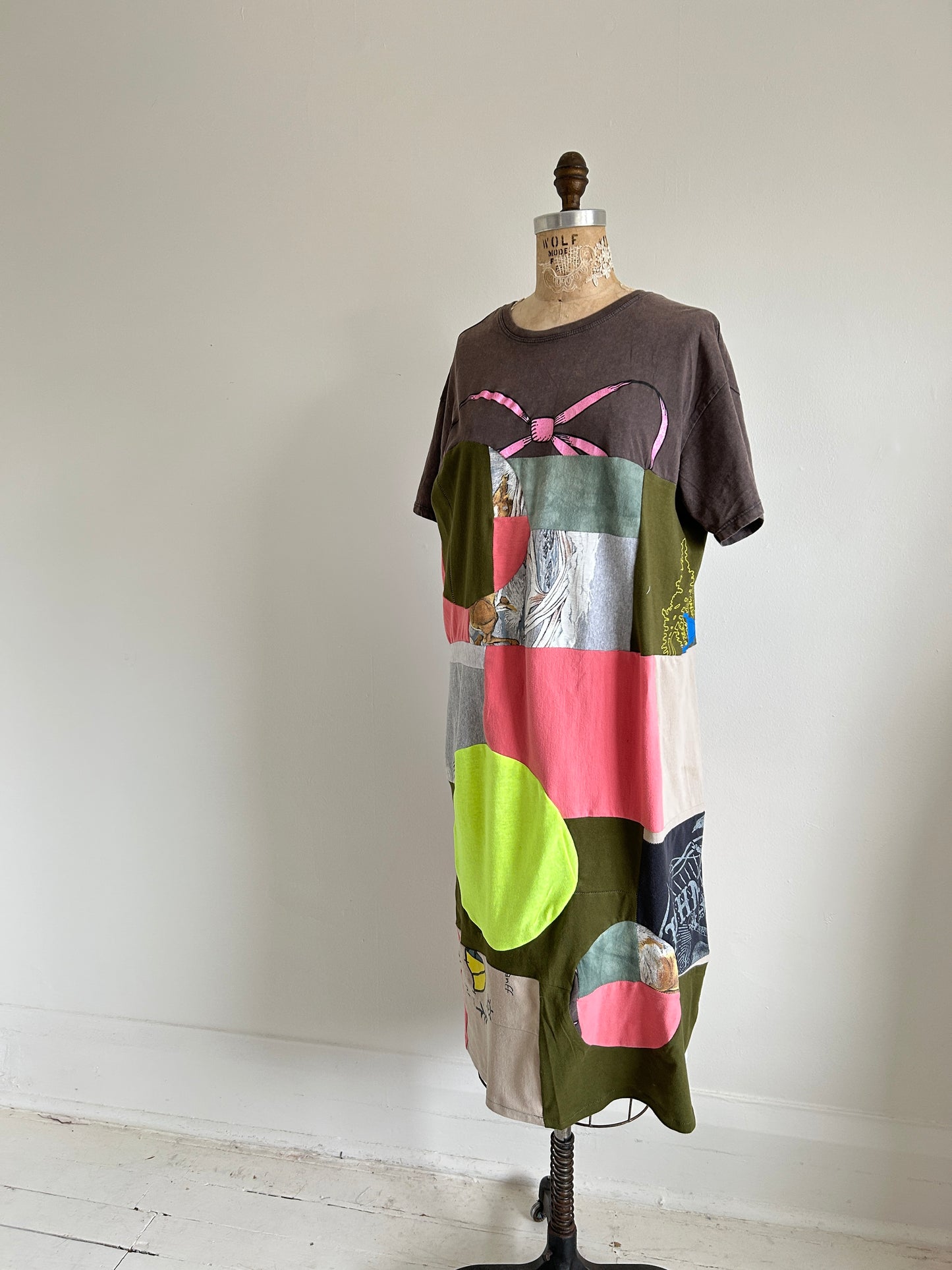 Vintage & Upcycled Tshirt Dress Size S/M #TDRESS7