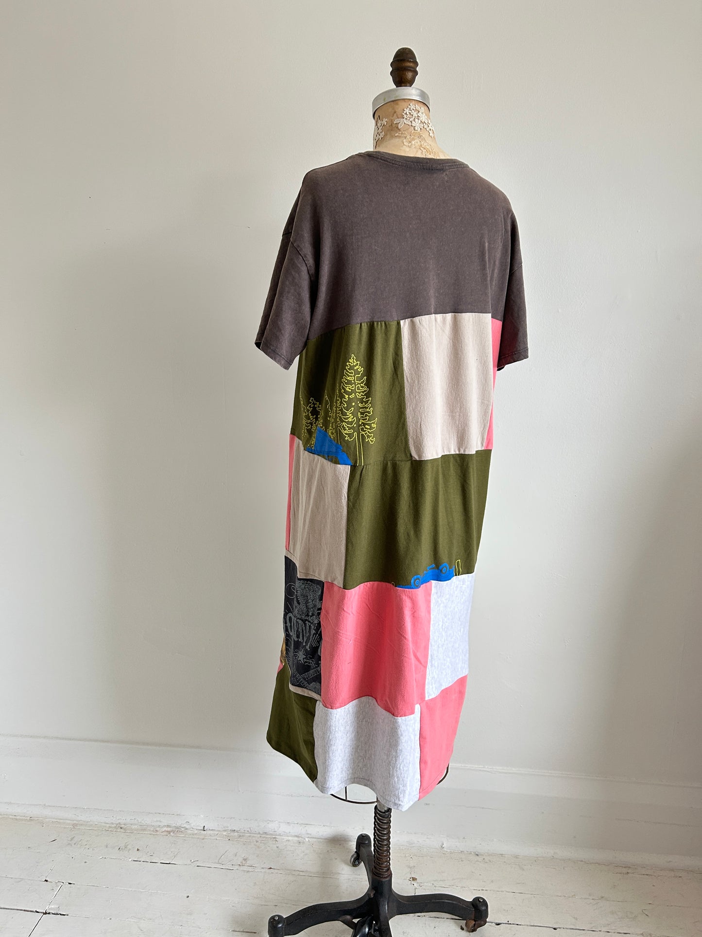 Vintage & Upcycled Tshirt Dress Size S/M #TDRESS7