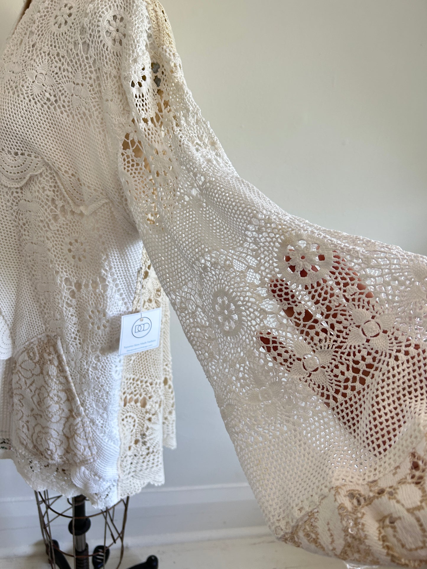 Vivianne Jacket with Vintage Chenille & Crochet Size M/L #VIVCH16