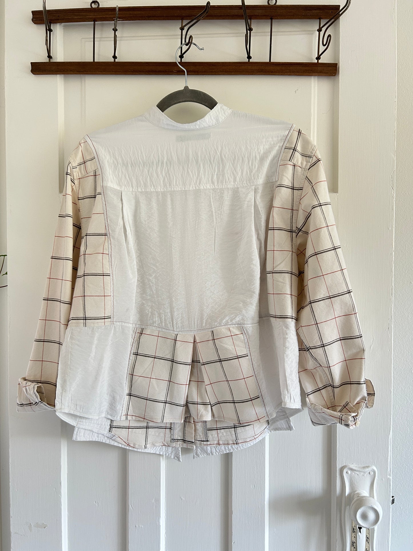 Reworked “Tuxedo Workwear” Buttondown Shirt with Handstitching M/L #TBML5