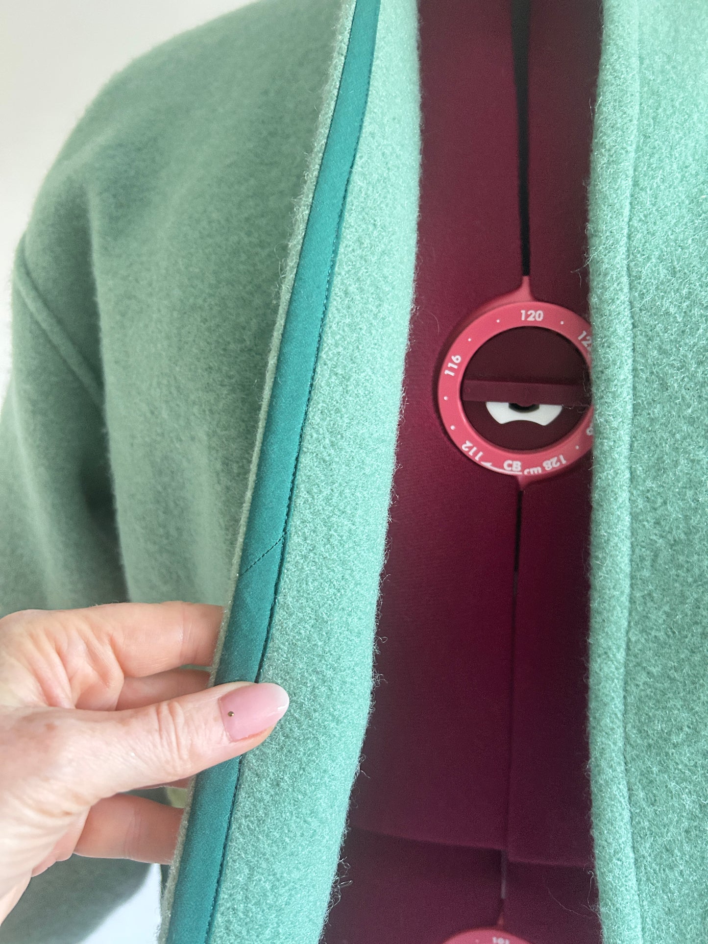 Vivianne Cropped Jacket with Upcycled Vintage Wool Size 2X/3X #VIVW9