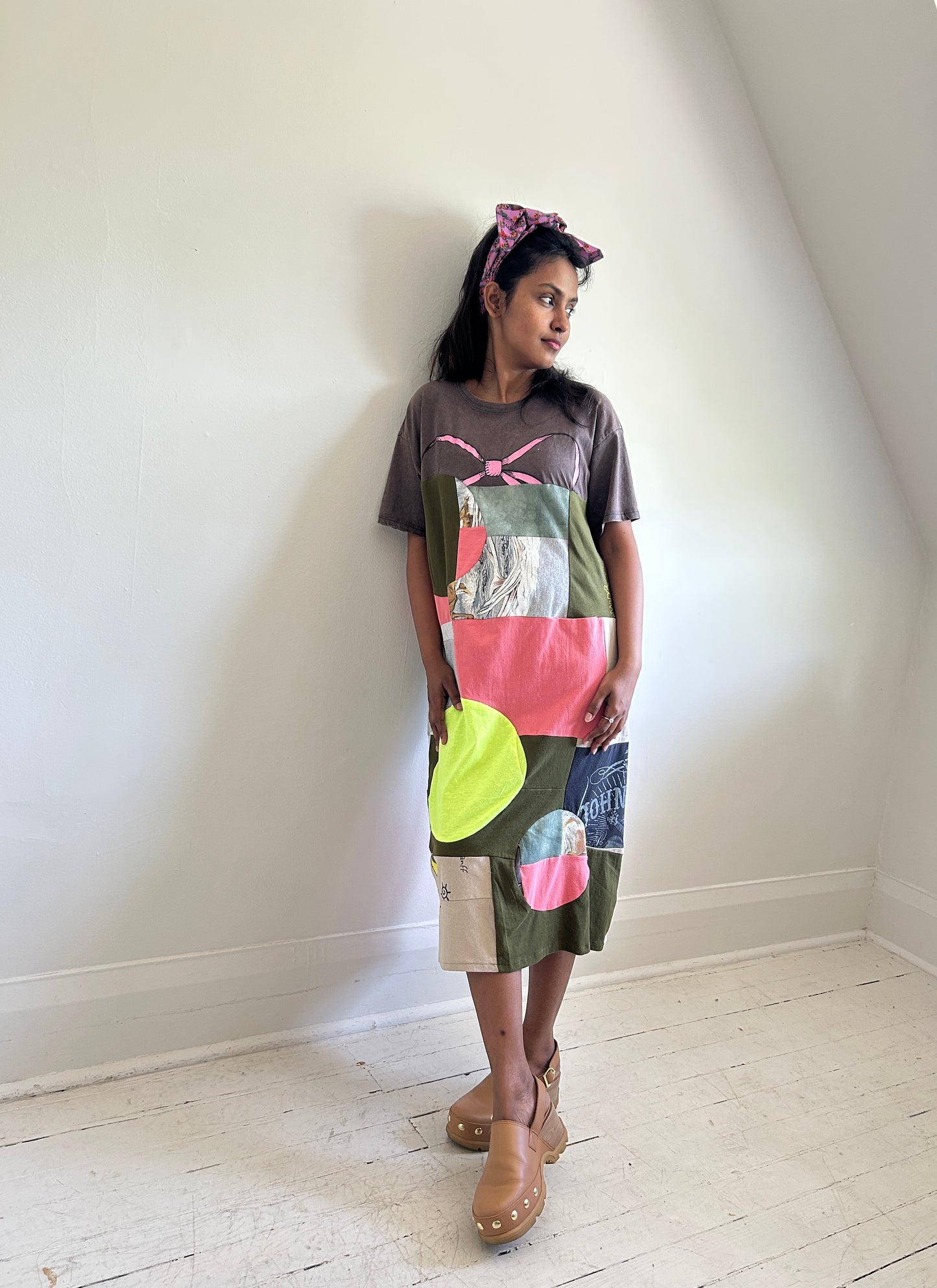Vintage & Upcycled Tshirt Dress Size S/M #TDRESS7