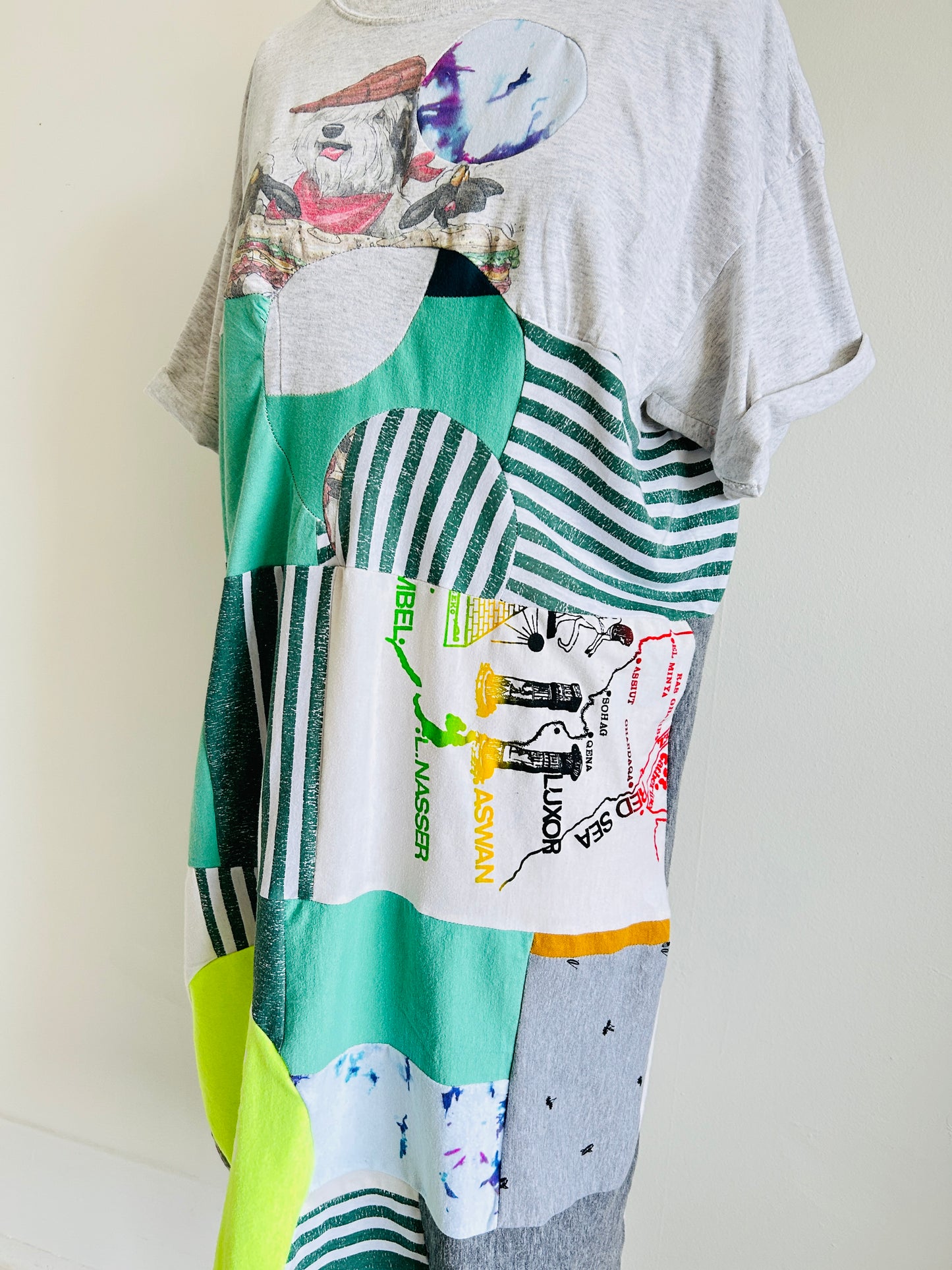 Vintage & Upcycled Tshirt Dress Size XL/2X #TDRESS4