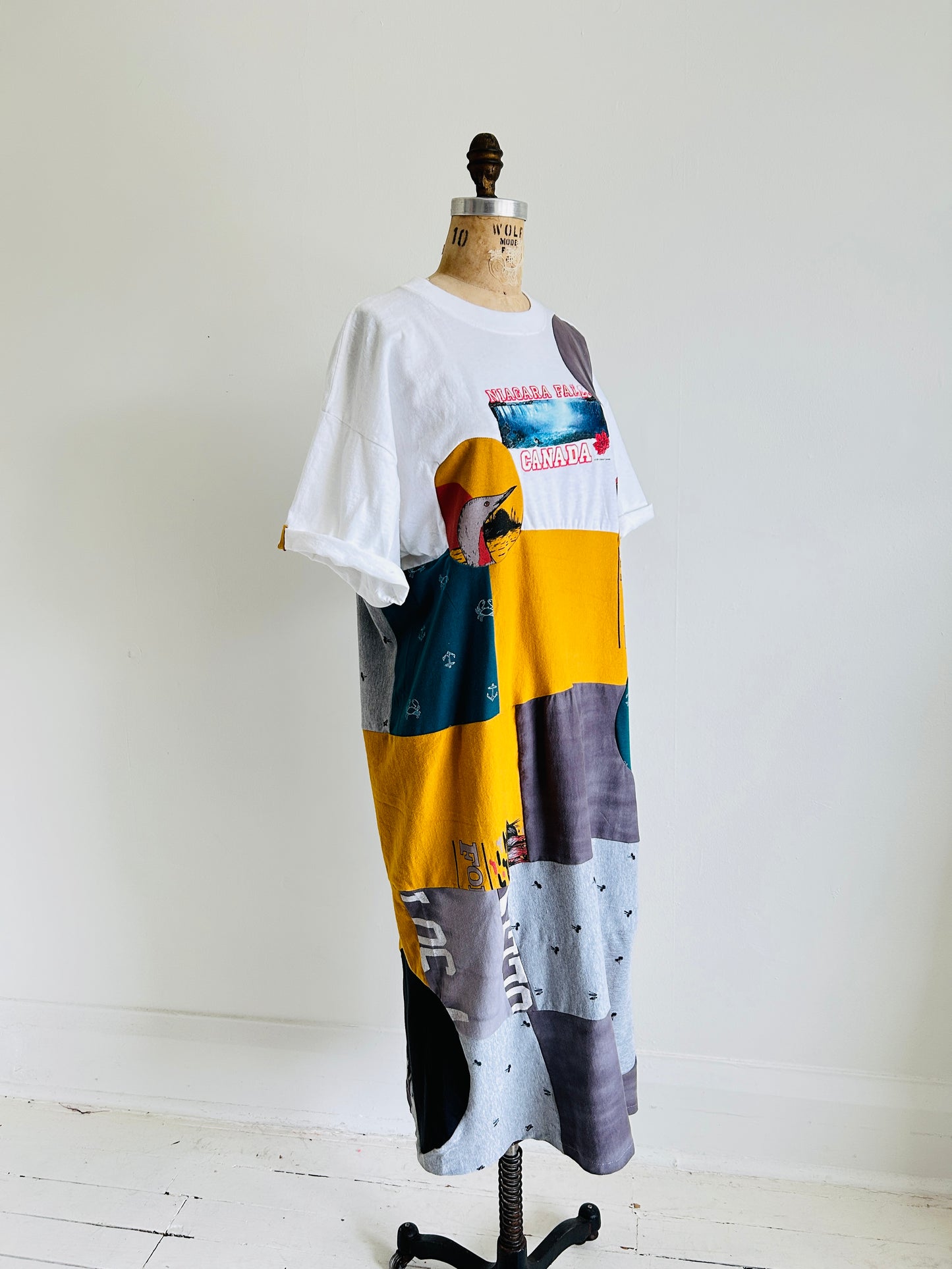 Vintage & Upcycled Tshirt Dress Size XL/2X #TDRESS1