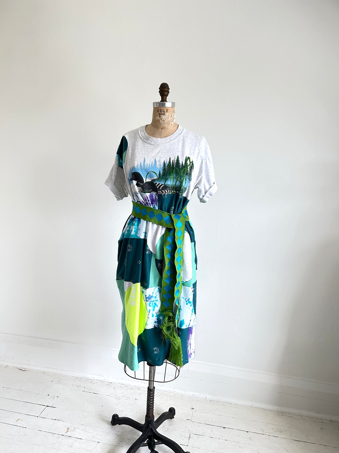 Vintage & Upcycled Tshirt Dress Size M/L #TDRESS2