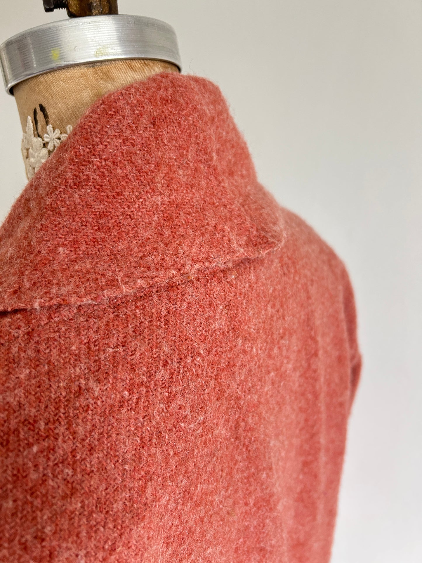 Vivianne Duster with Upcycled Vintage Kenwood Wool Blanket Size S/M #CVDWSM59