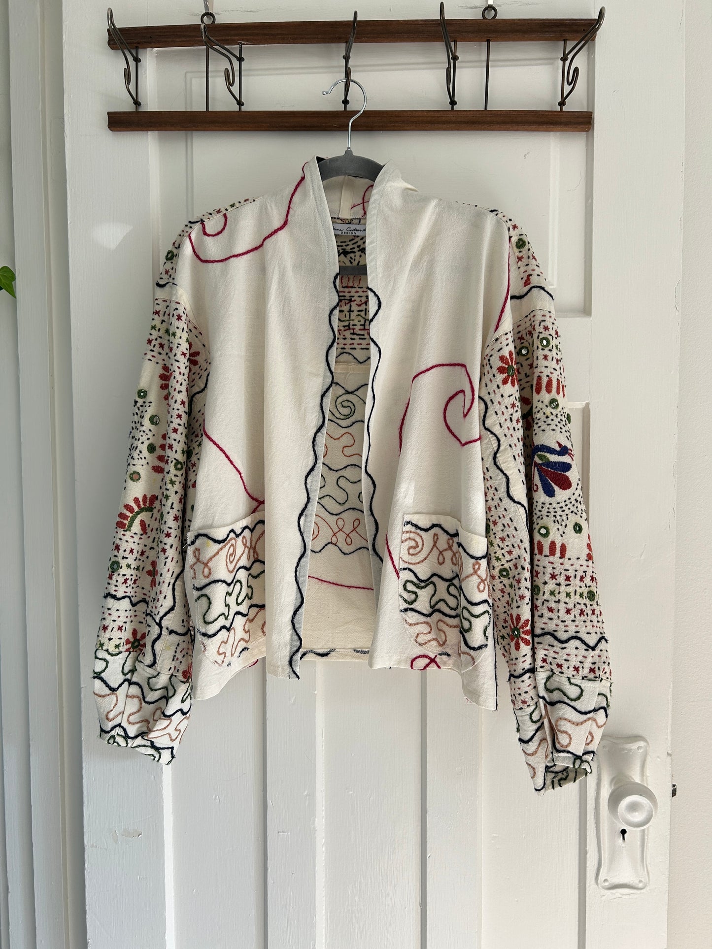 Vivianne Cropped embroidered & mirrored Cropped Jacket Size 2X/3X