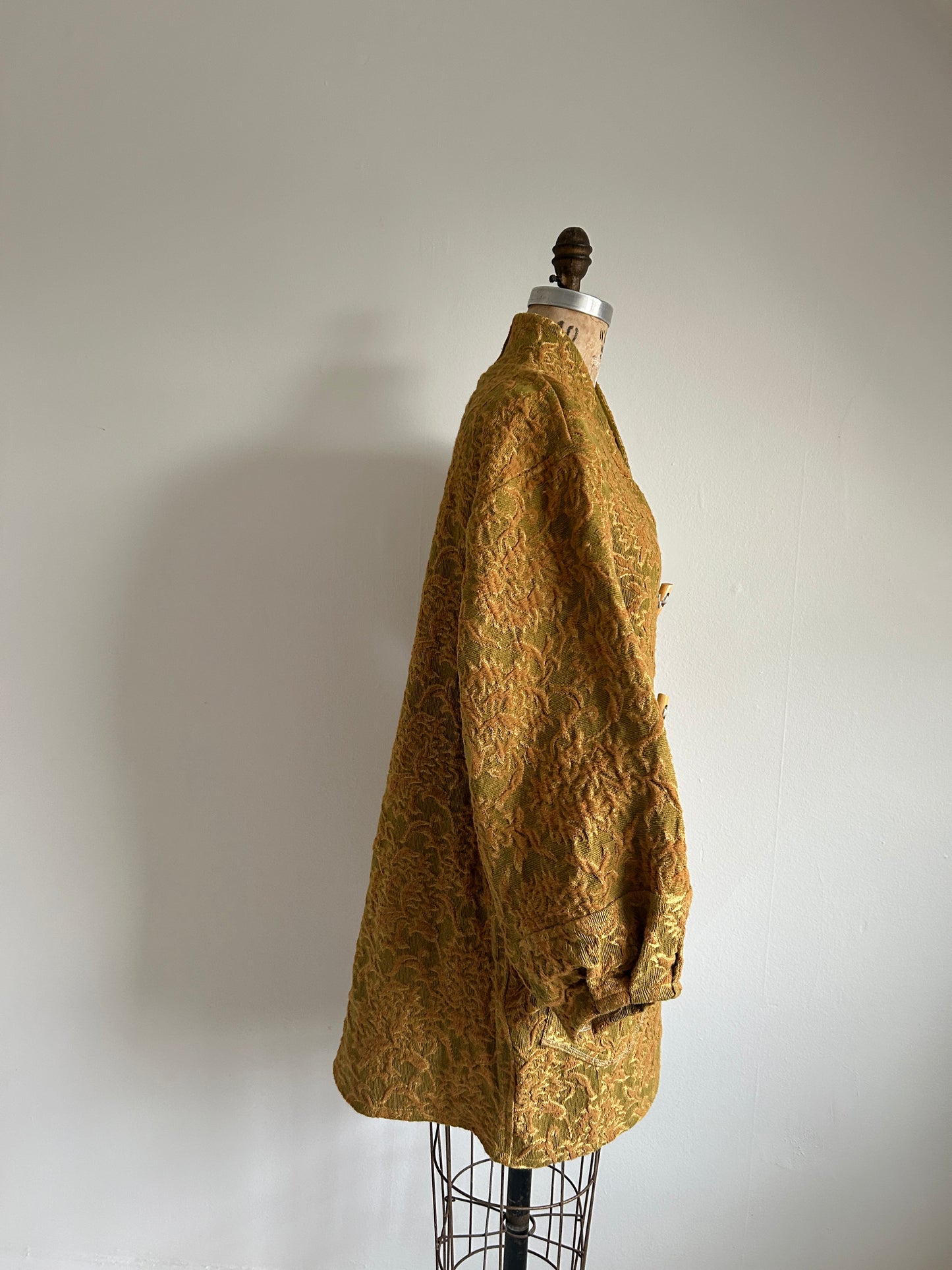 Vivianne Jacket with Upcycled Vintage Draperies S/M #CVJTSM26