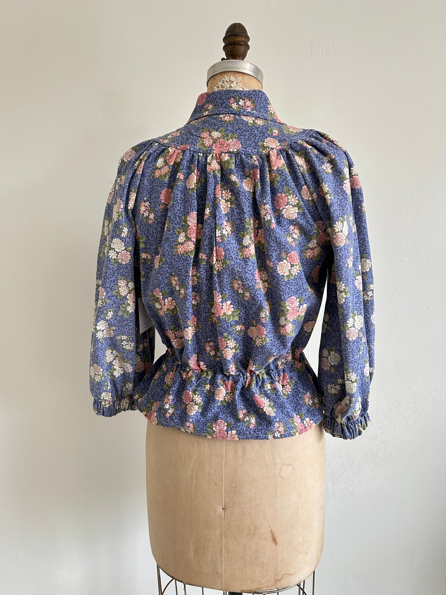 Jorgen Blouse - One of a Kind Upcycled Cotton Buttondown Size XS #JOR1