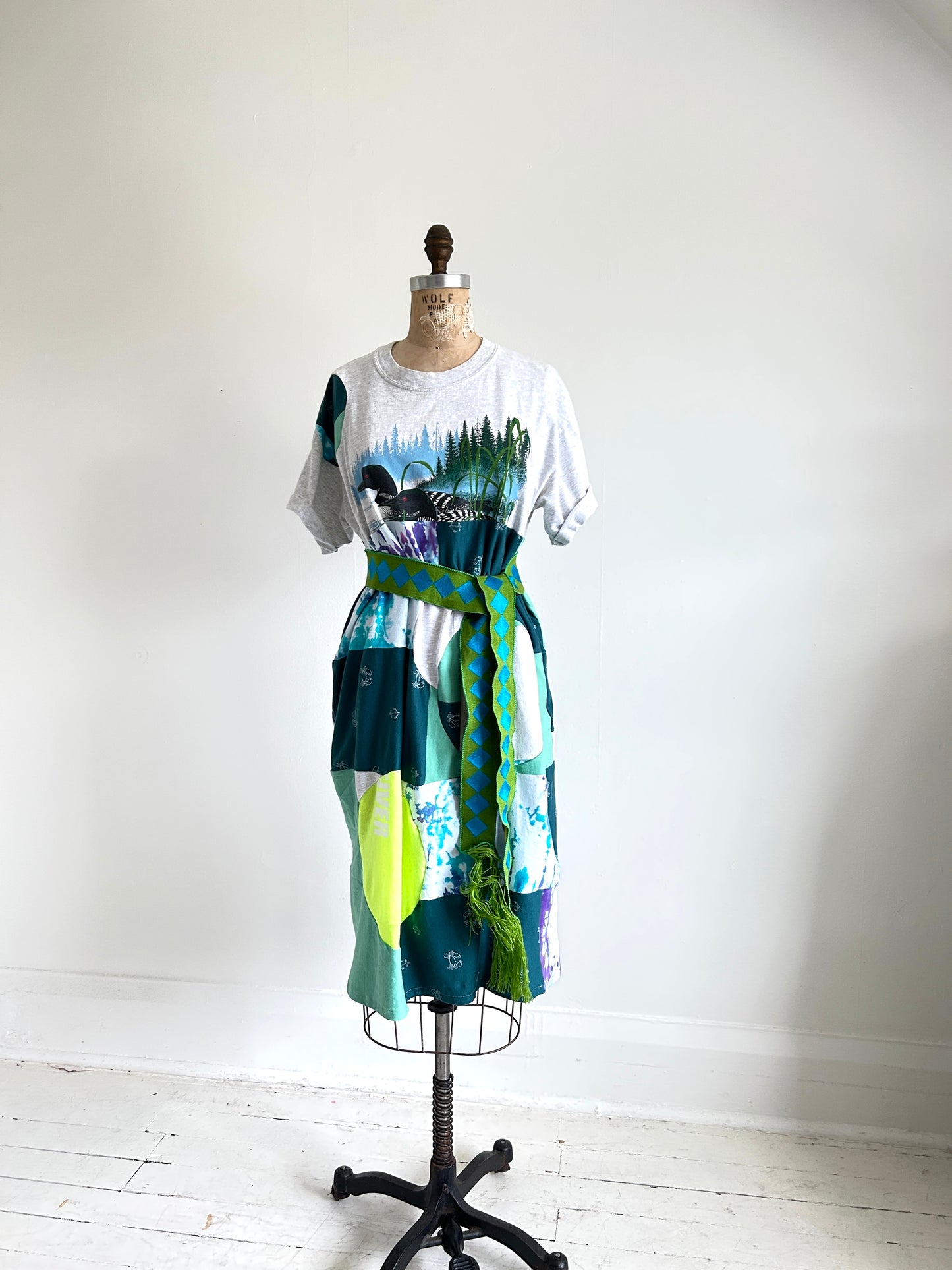 Vintage & Upcycled Tshirt Dress Size M/L #TDRESS2