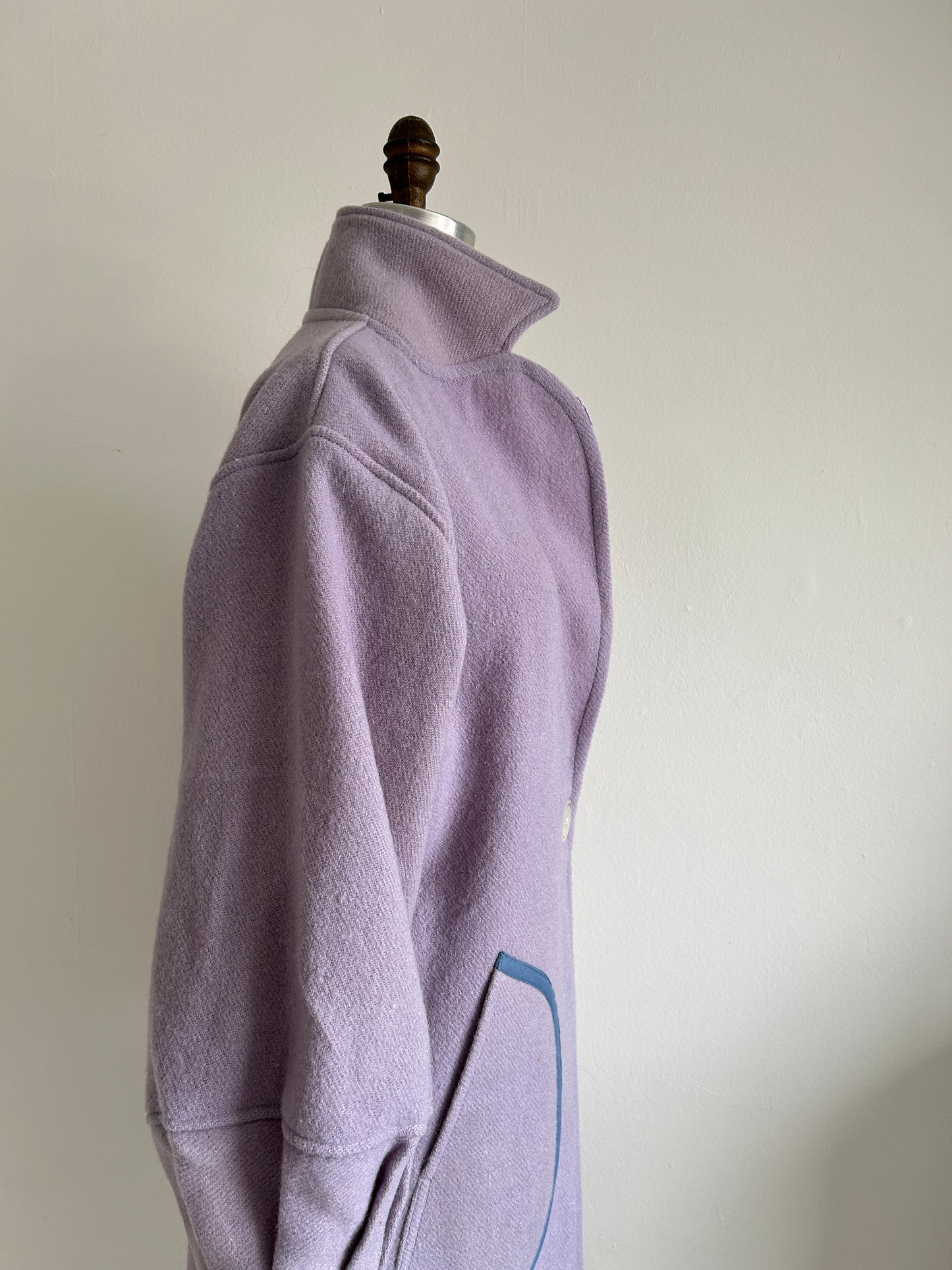 Trench with Vintage Wool Blankets Size S/M & XL/2X #TRENCH7