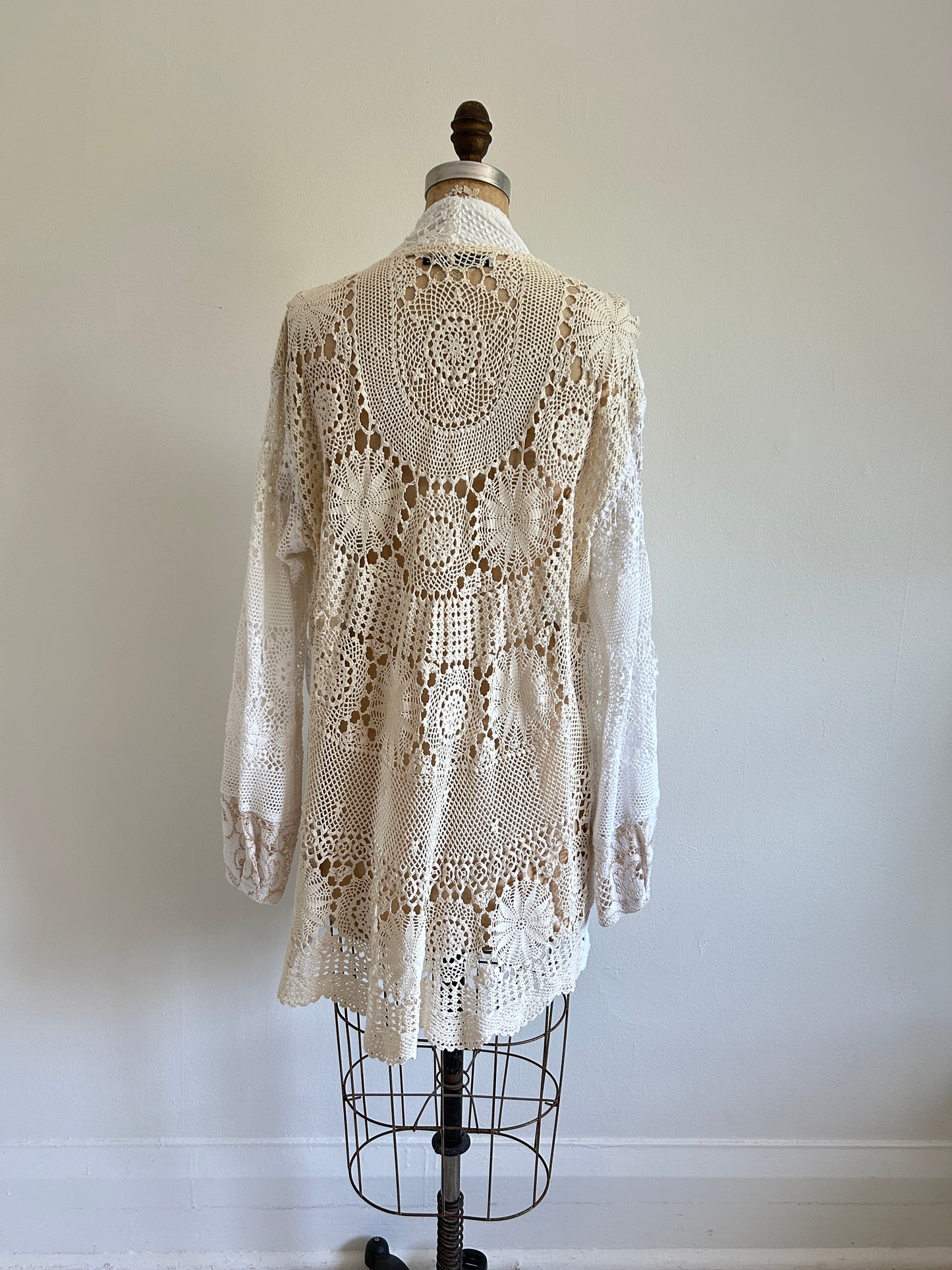 Vivianne Jacket with Vintage Chenille & Crochet Size M/L #VIVCH16