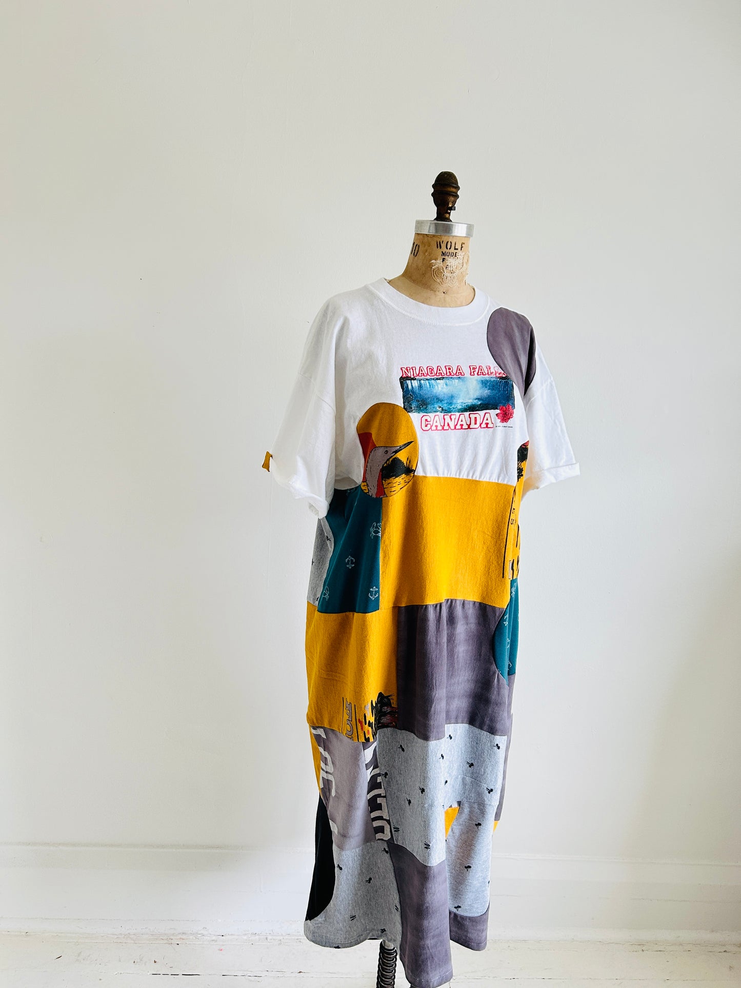 Vintage & Upcycled Tshirt Dress Size XL/2X #TDRESS1