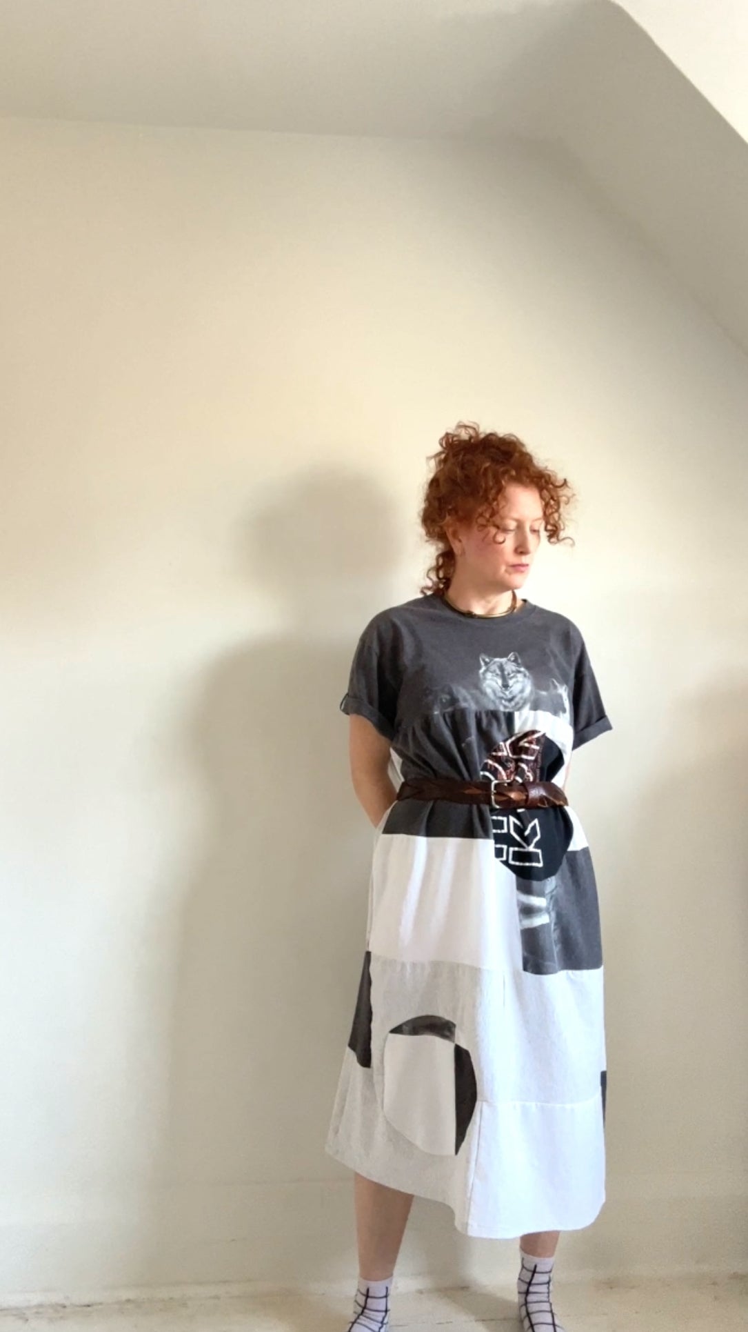 Vintage & Upcycled Tshirt Dress Size L/XL #TDRESS3