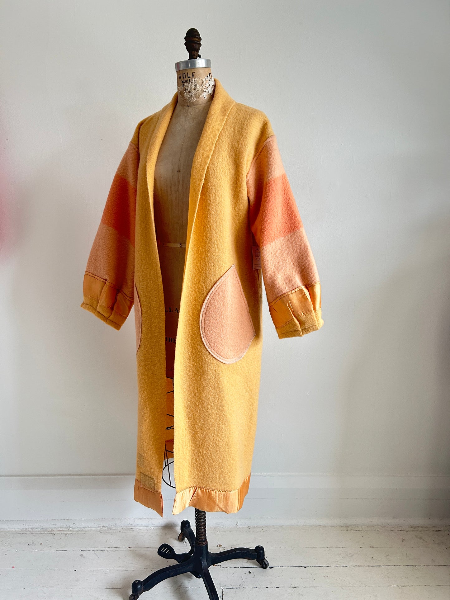 Vivianne Duster with Upcycled Vintage Wool Size S/M #VIVW13