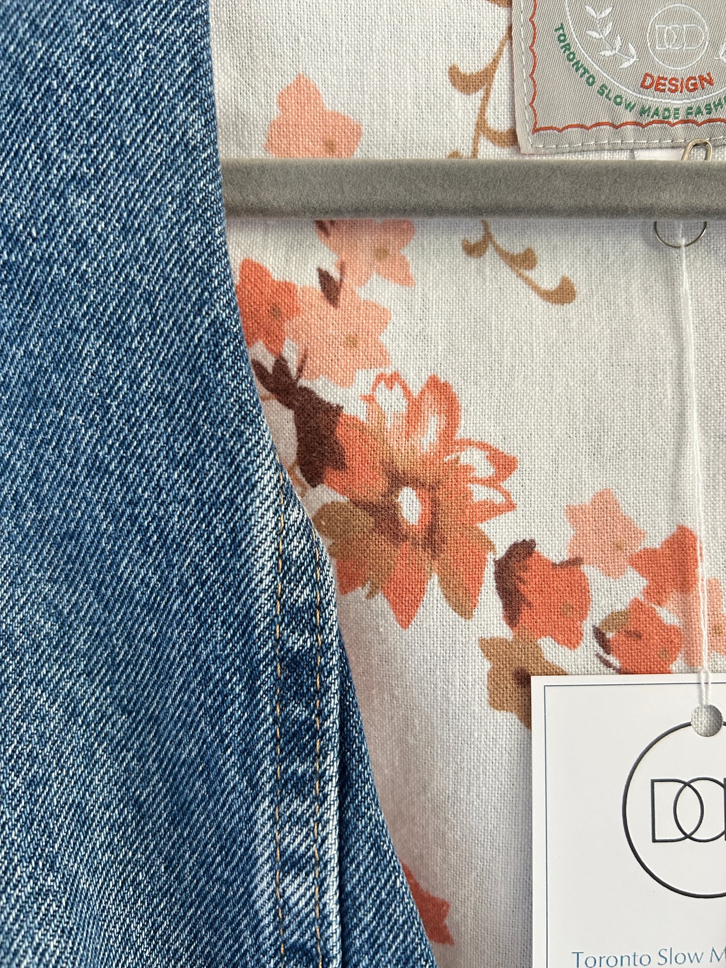 Leni Reclaimed Patchwork Denim Vest with Cotton Lining 2X #LENI11