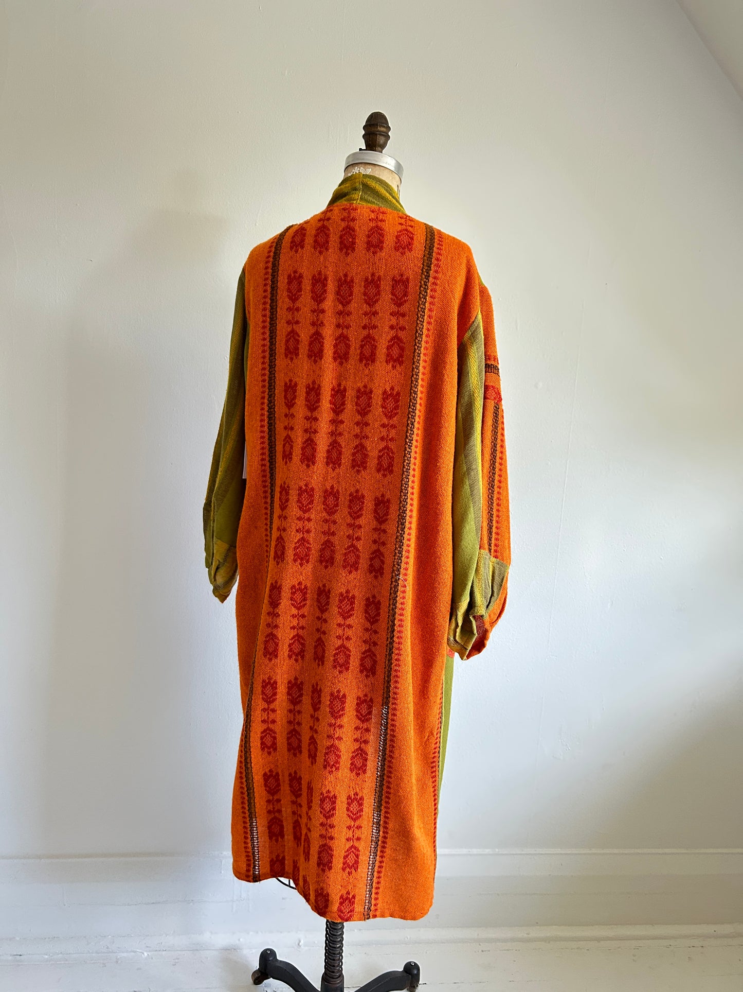 Vivianne Duster Upcycled Lightweight Vintage Draperies Size S/M #CVDTSM2