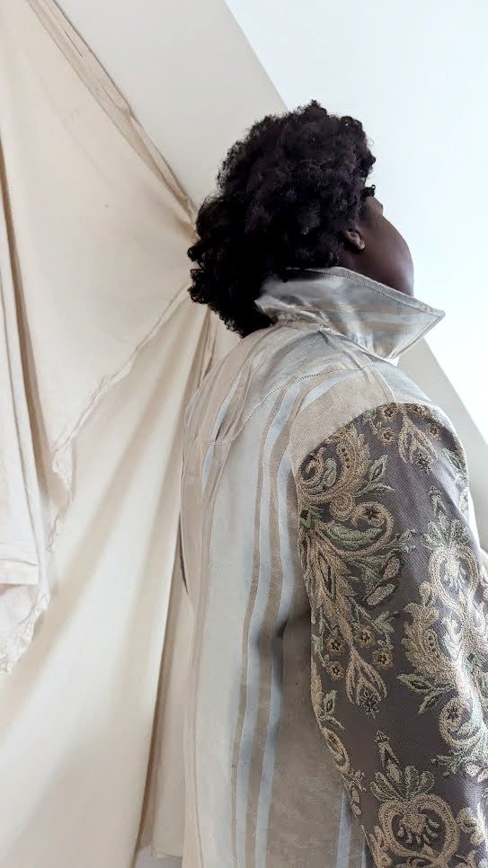 Inga Jacket with Upcycled Draperies M/L #INGA1