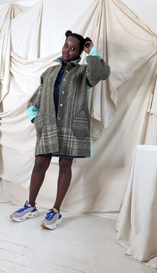 Inga Jacket with Vintage Wool M/L #INGA5