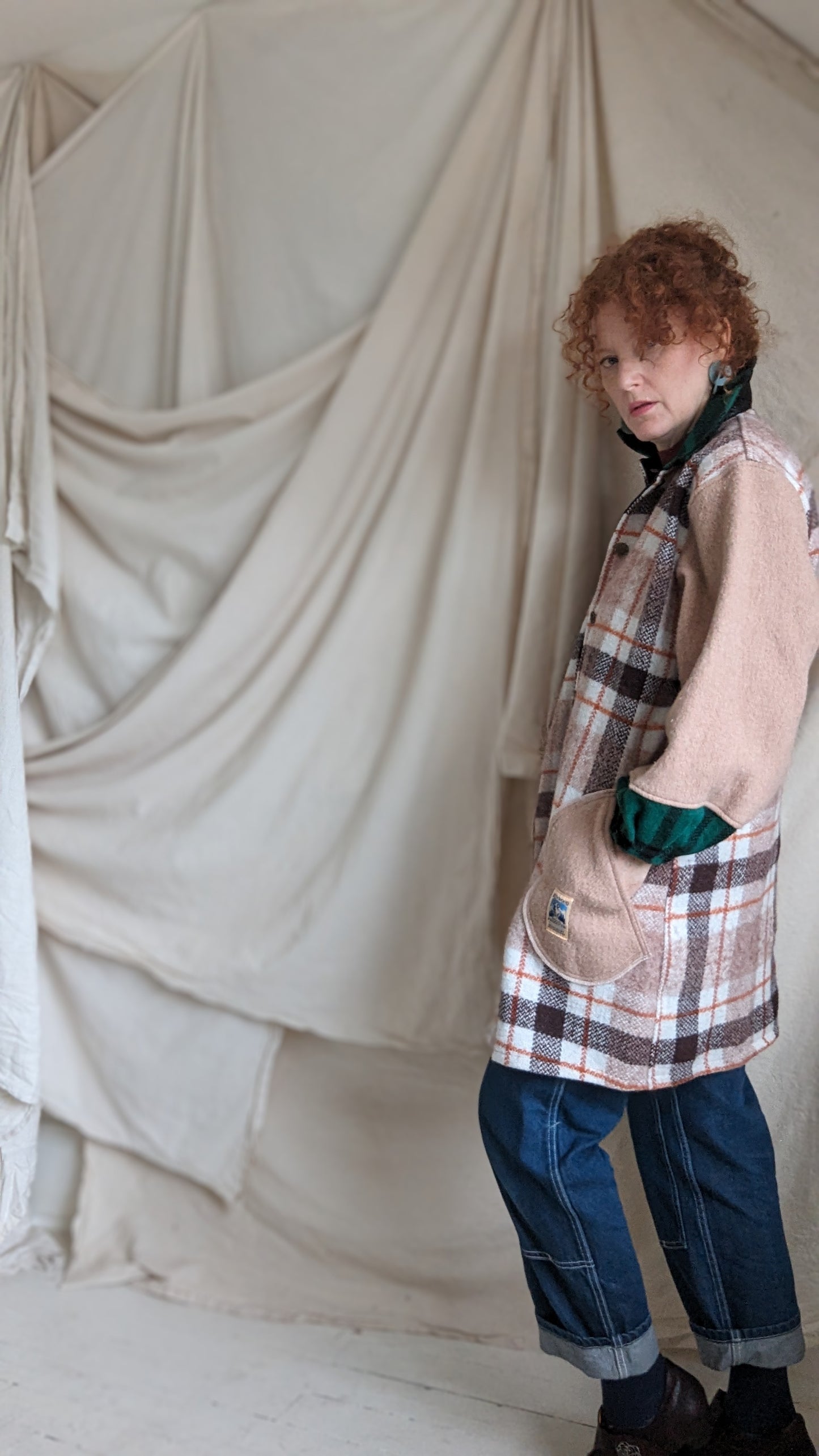 Inga Jacket with Vintage Wool M/L #INGA7