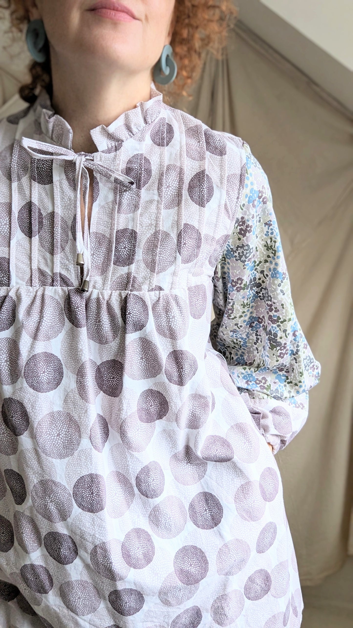 Meg Tunic with Upcycled Fabrics XL/2X #MEGTU12