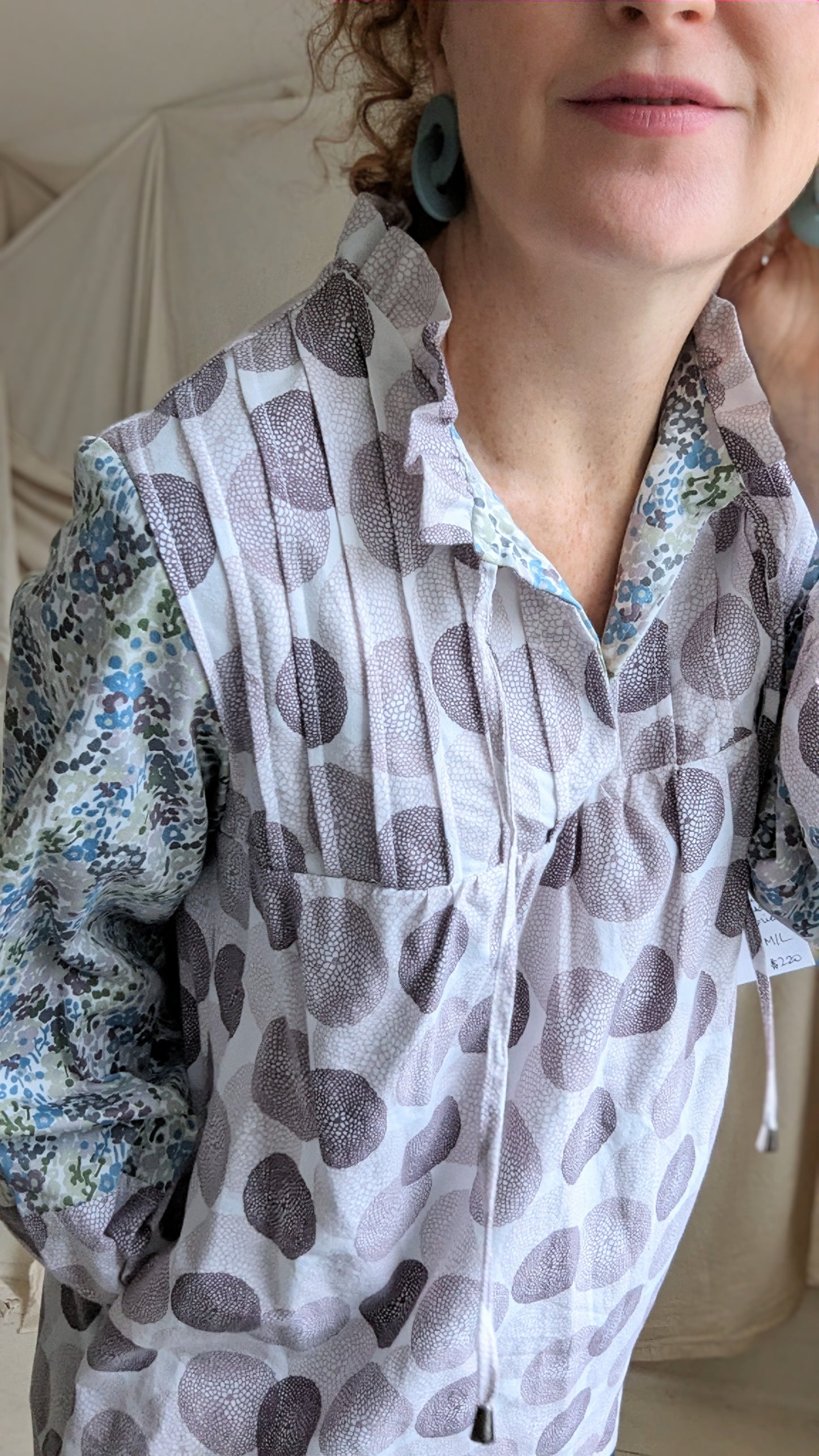 Meg Tunic with Upcycled Fabrics XL/2X #MEGTU12