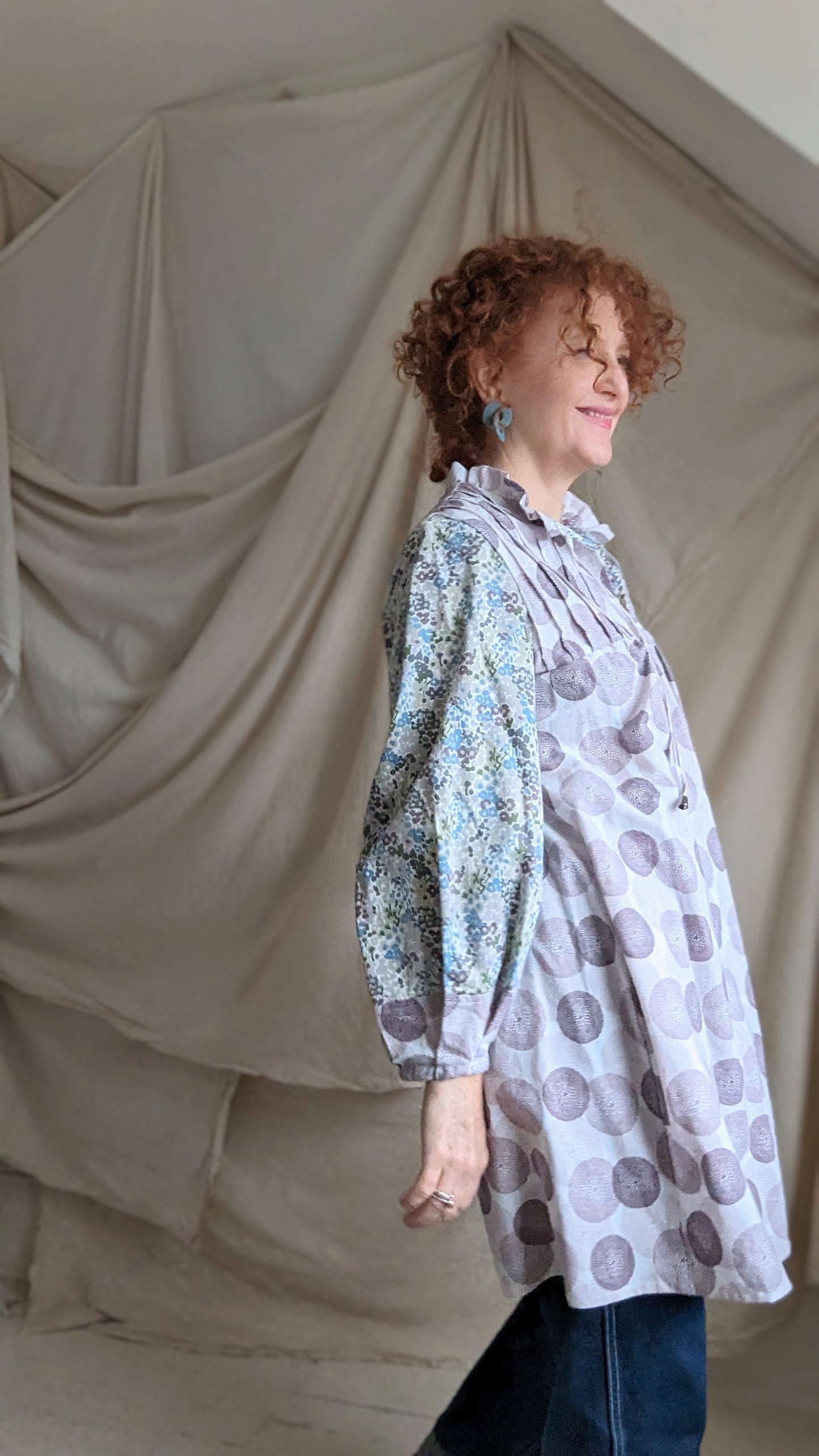 Meg Tunic with Upcycled Fabrics XL/2X #MEGTU12