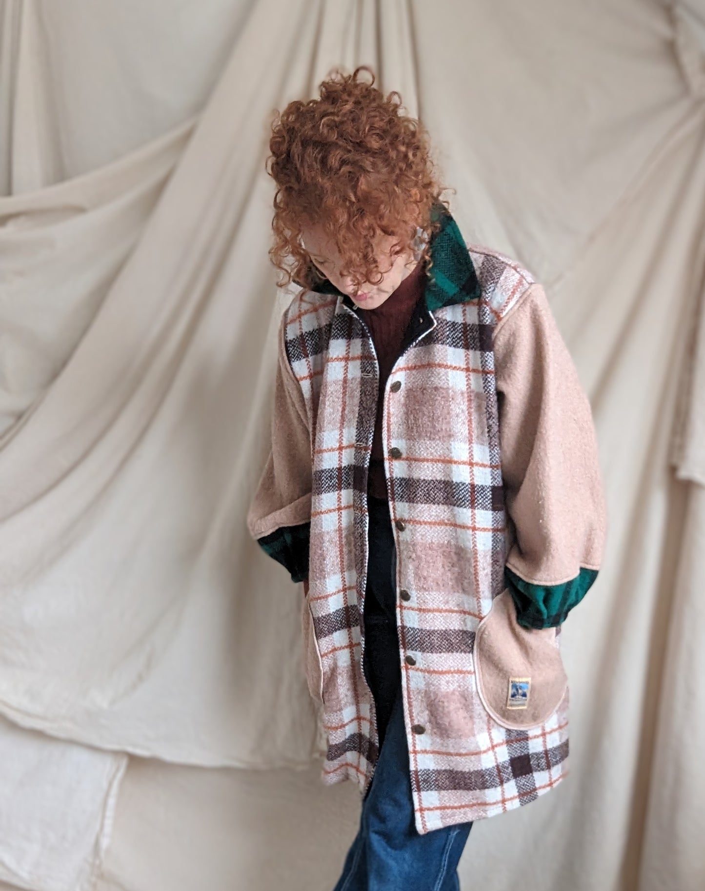 Inga Jacket with Vintage Wool M/L #INGA7