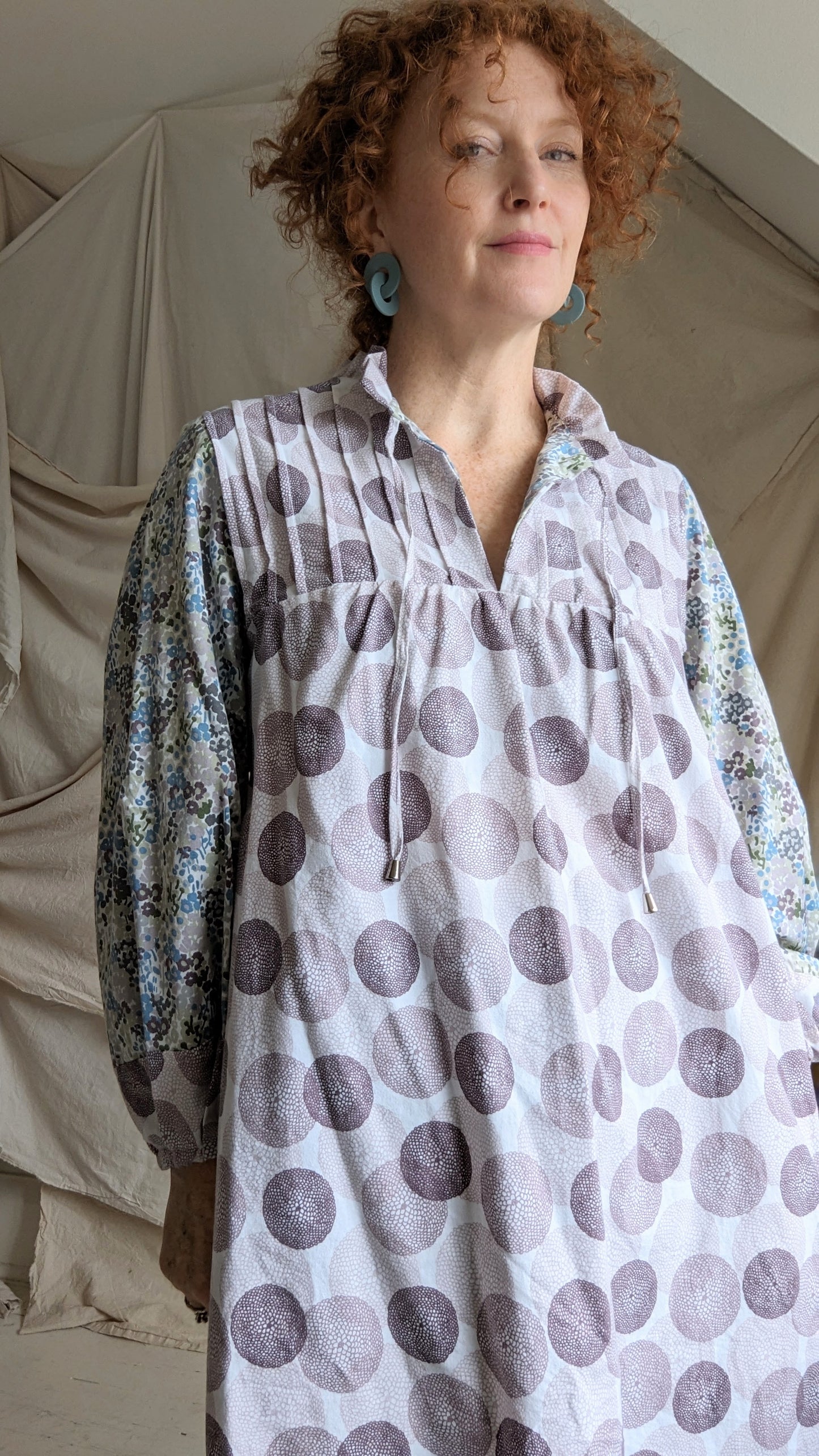 Meg Tunic with Upcycled Fabrics XL/2X #MEGTU12