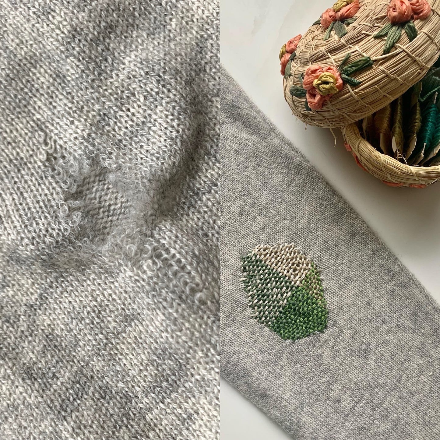 Visibly Mend your Knitwear