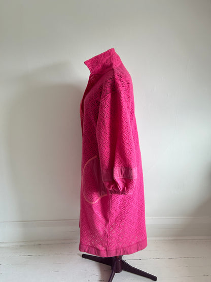 Trench with Vintage Wool Blanket Size 2X/3X #CTDW23X6