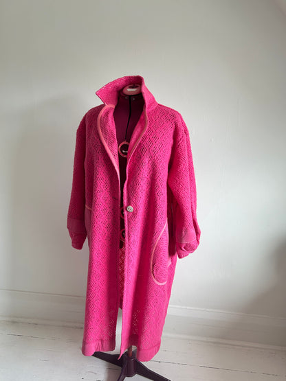 Trench with Vintage Wool Blanket Size 2X/3X #CTDW23X6