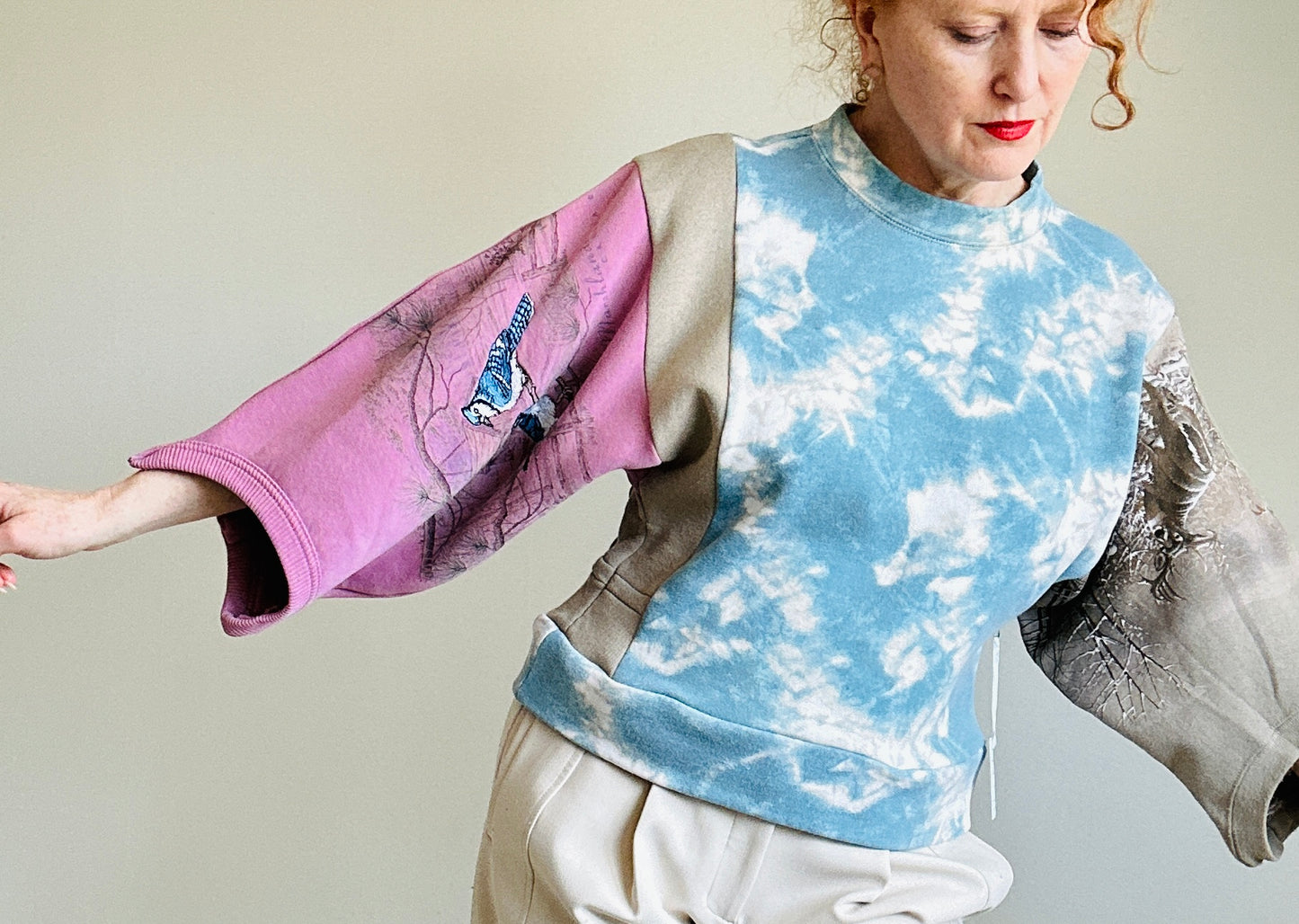 Upcycled Vintage Reworked Sweatshirt M/L #SWML1