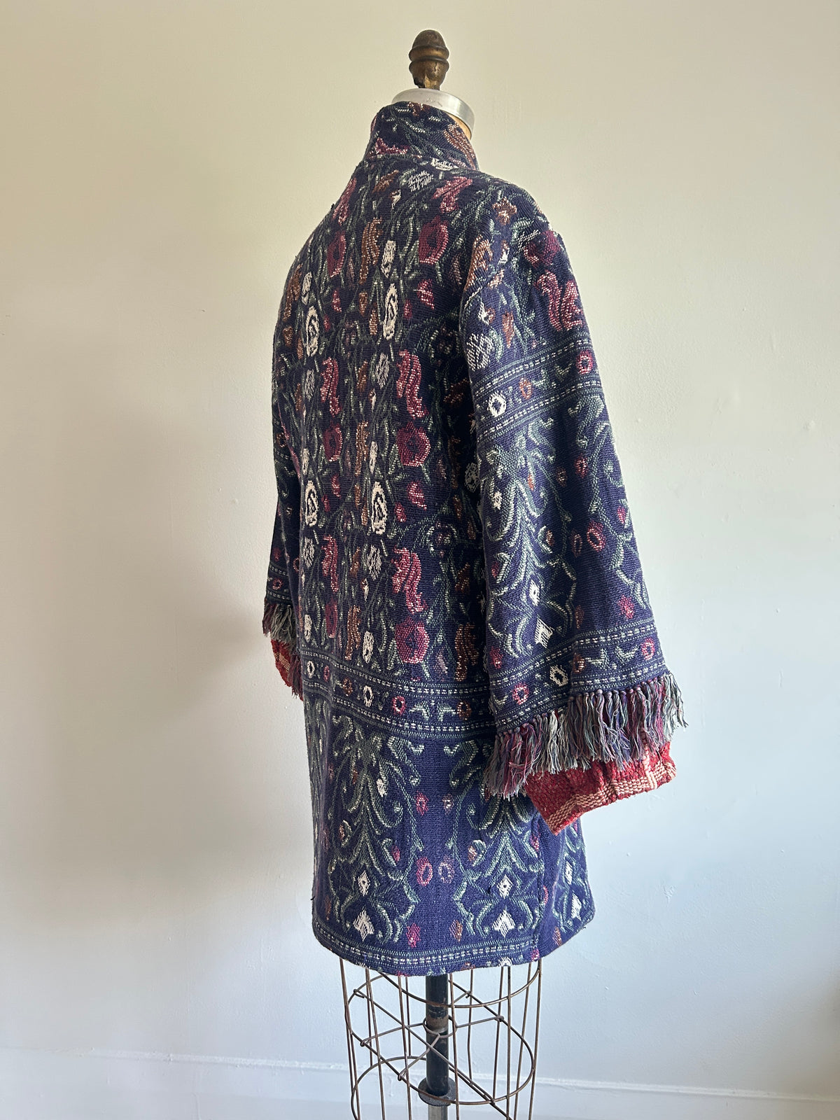 Billie Zip Up Jacket with Upcycled Throw Blankets Size XS/S #BILLJXSS