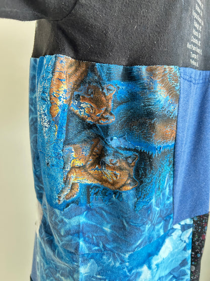 Vintage & Upcycled Tshirt Dress Size S/M #TDRESS9