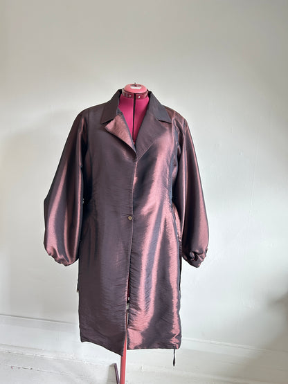 Edit Trench with Lightweight Tafetta Chocolate Sizes XS-3X #CTEC