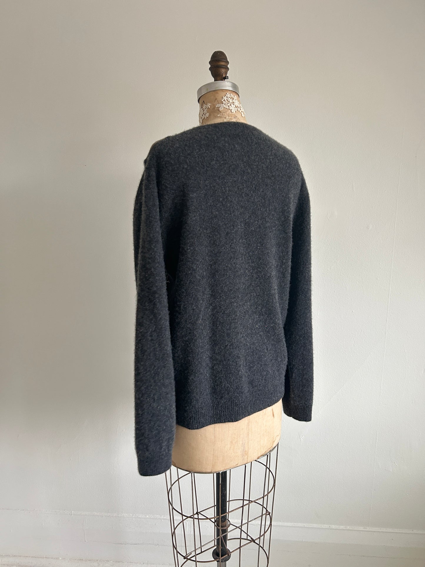 Abstract Art Patched Upcycled Cashmere Sweater XL/2X #CAS23X29