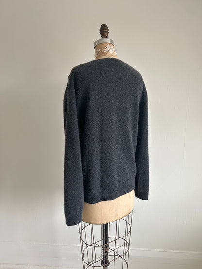 Abstract Art Patched Upcycled Cashmere Sweater XL/2X #CAS23X29